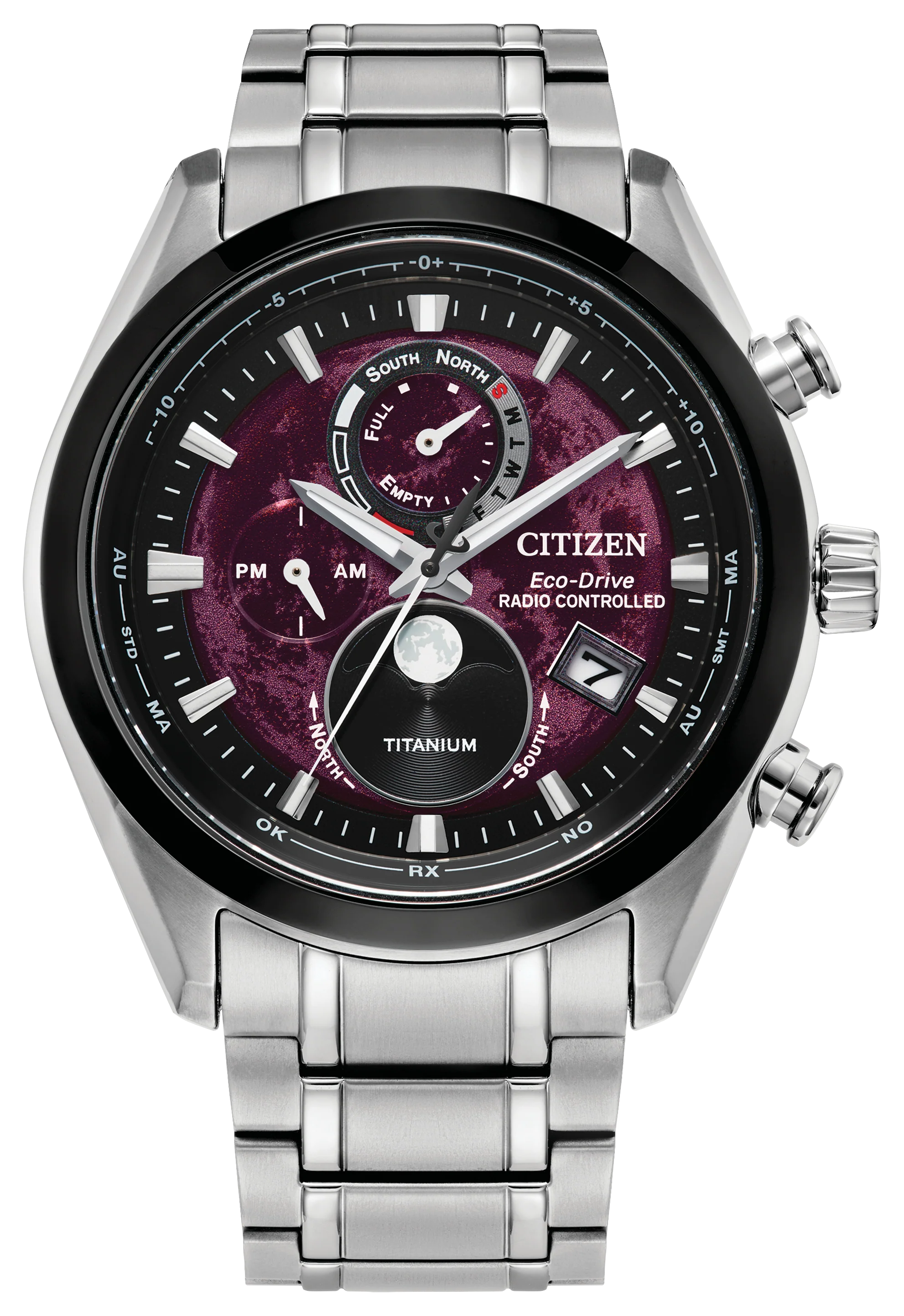 Tsuki-yomi A-T | 43mm, Titanium, Red Dial