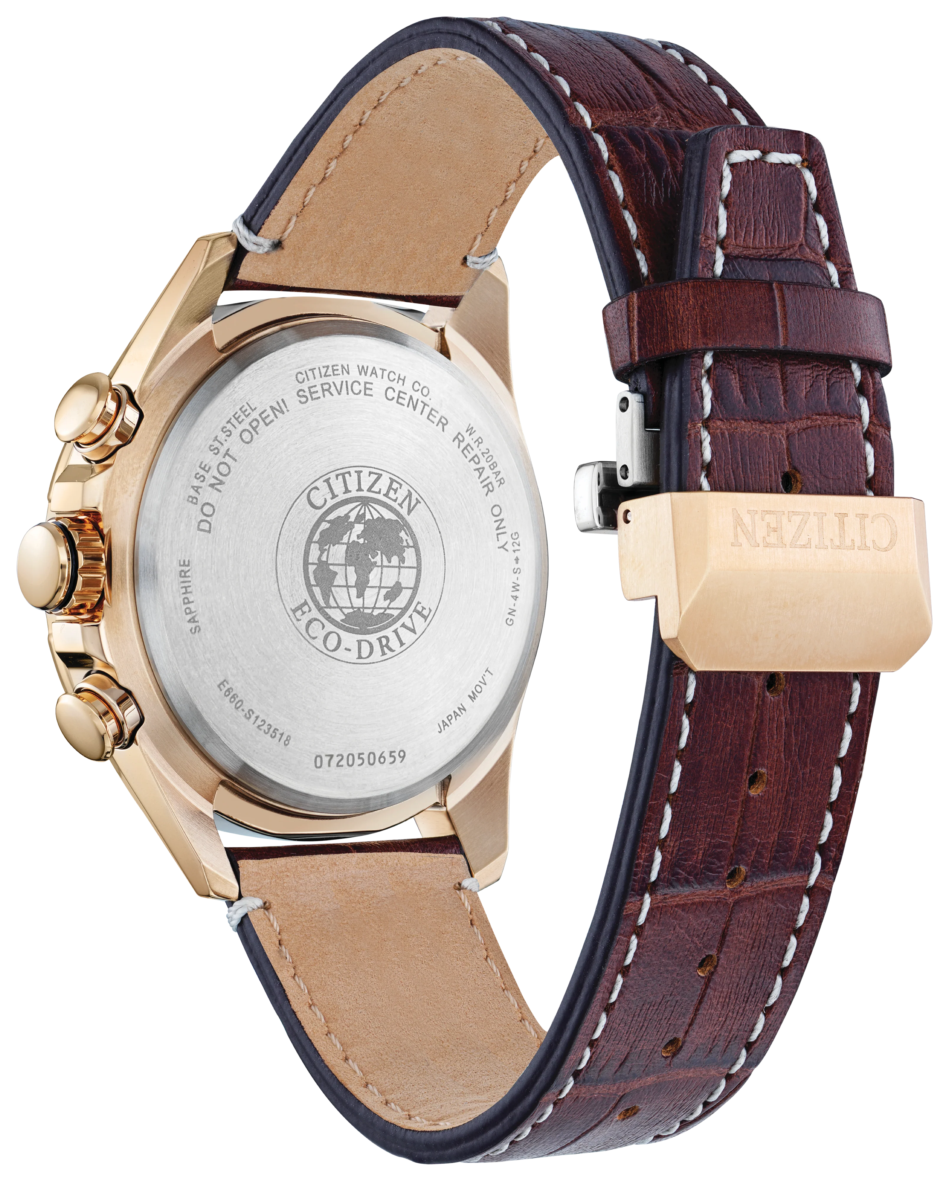 PCAT | 43mm, 14K Rose Gold Plated Steel, Leather, Green Dial - Image 3