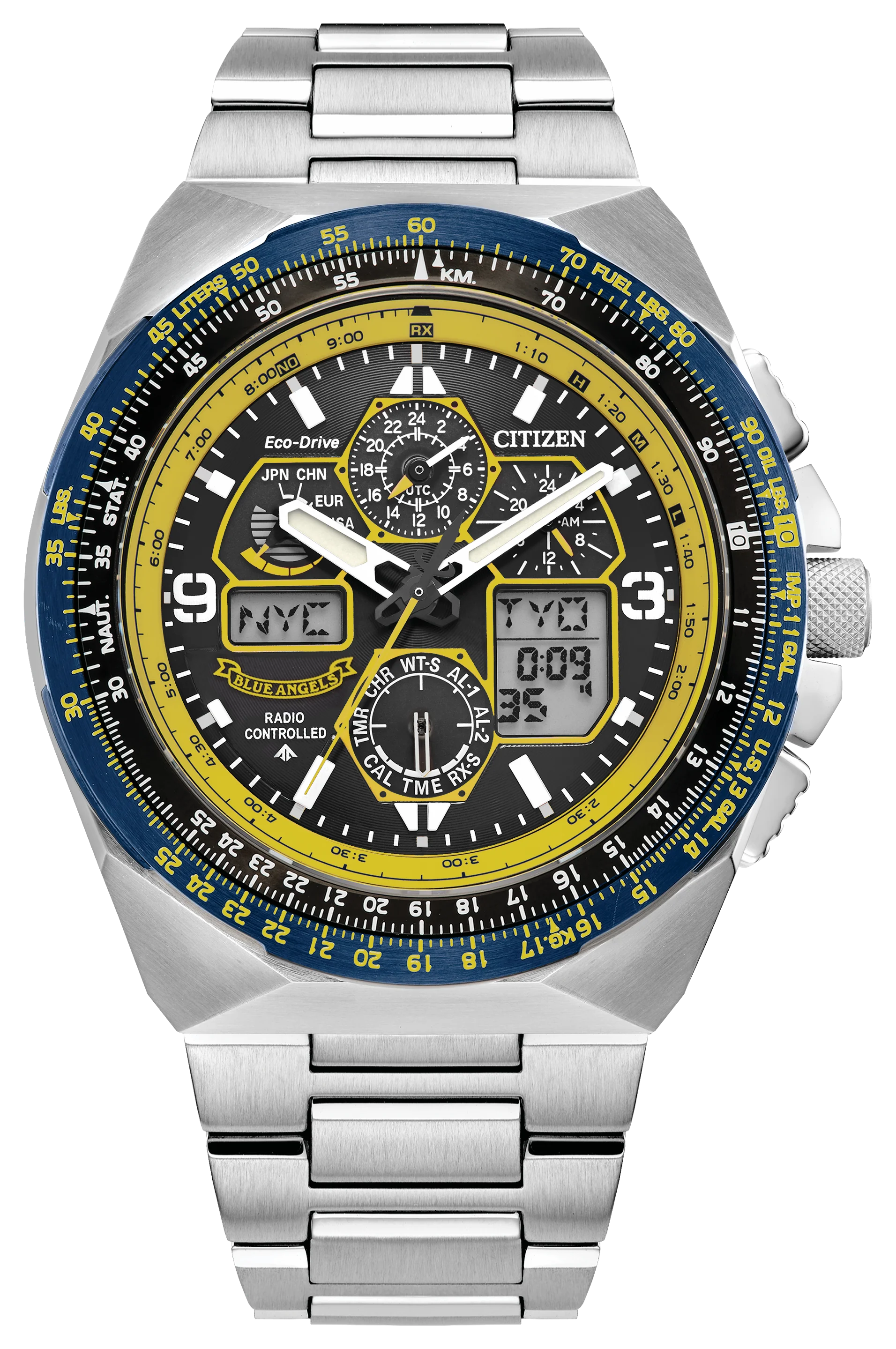Skyhawk | 46mm, Steel, Blue Dial