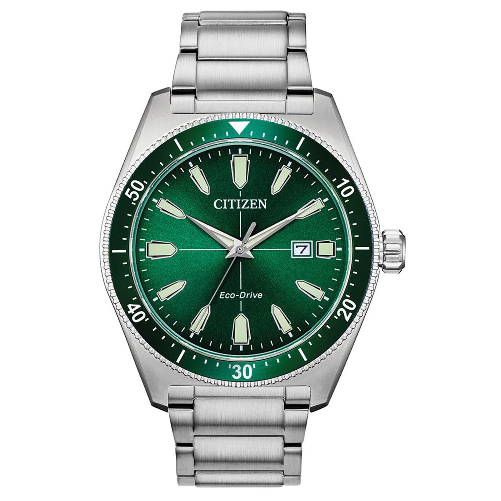 Brycen | 43mm, Steel, Green Dial
