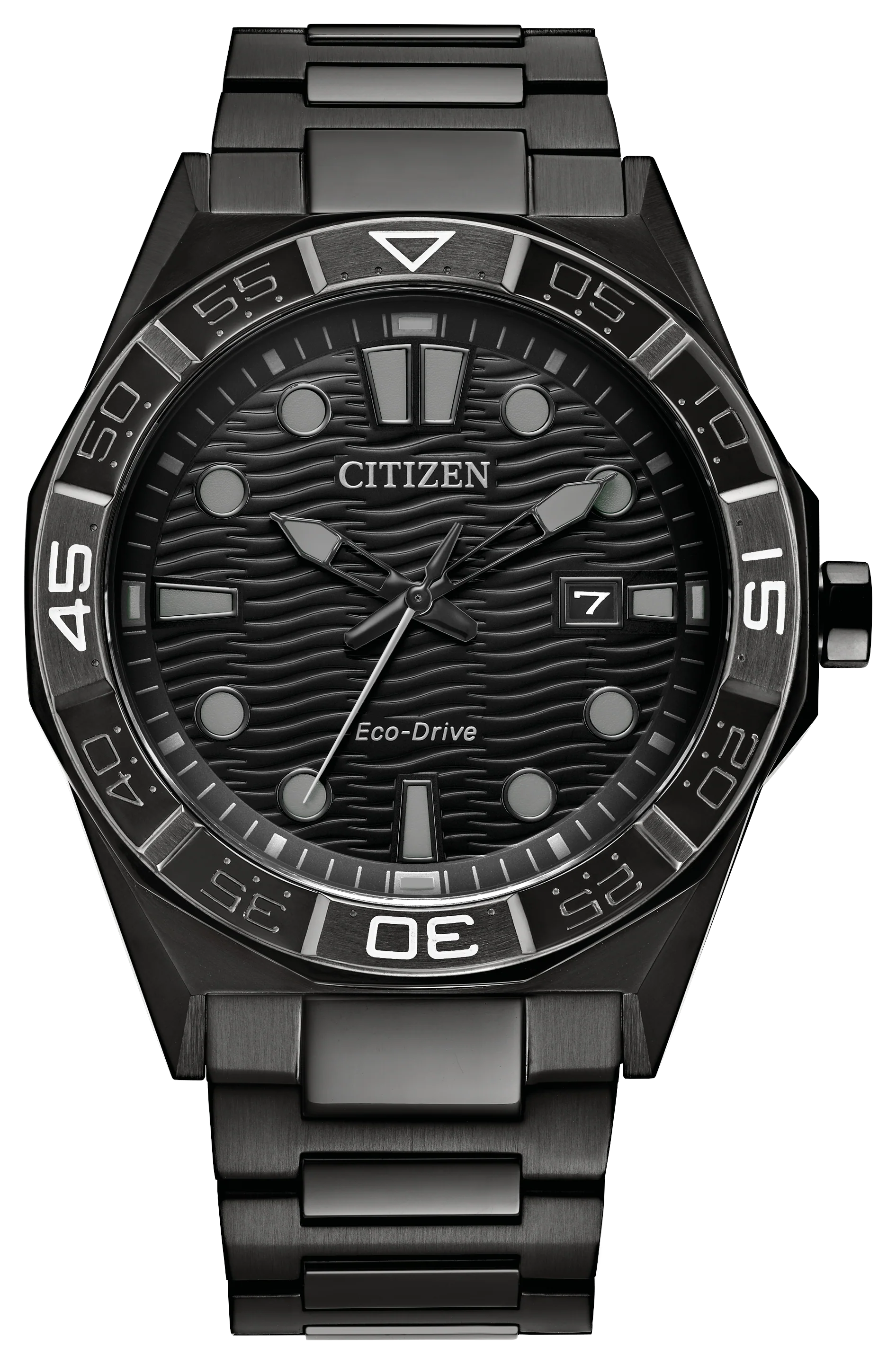 Brycen | 42mm, Steel, Black Dial