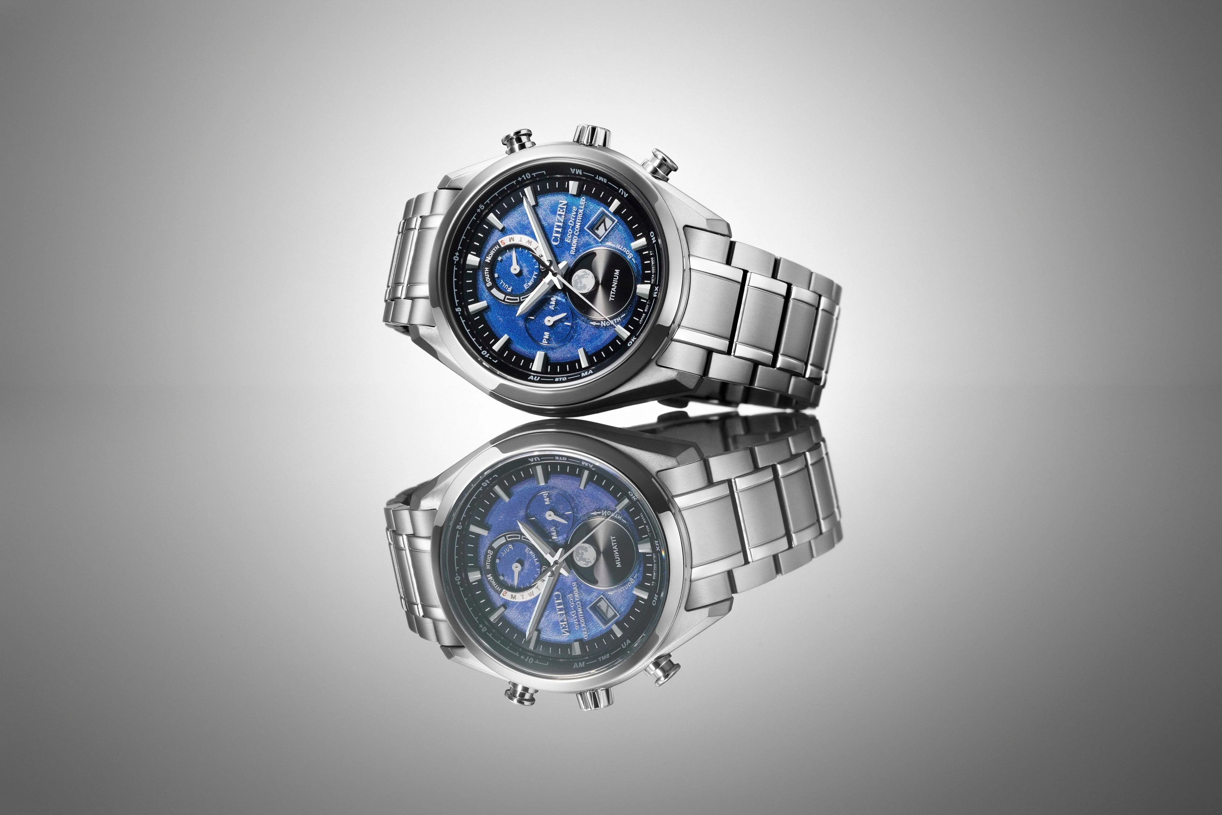 Tsuki-yomi A-T | 43mm, Steel, Blue Dial - Image 4