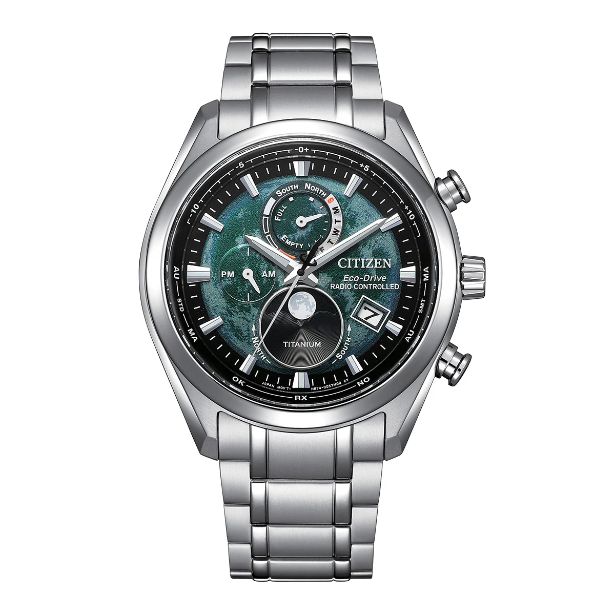 Tsuki-yomi A-T | 43mm, Titanium, Green Dial