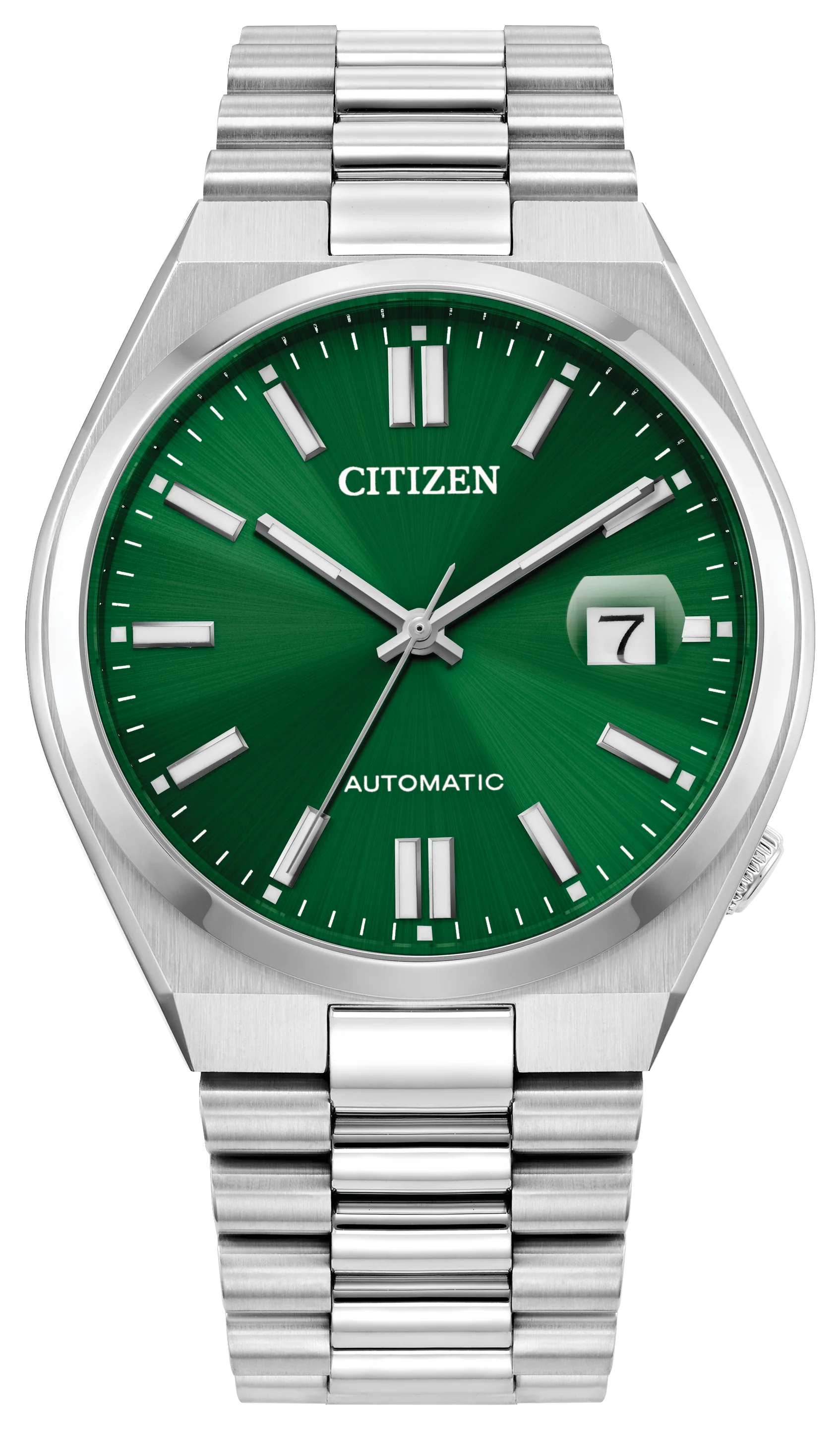Tsuyosa | 40mm, Steel, Green Dial
