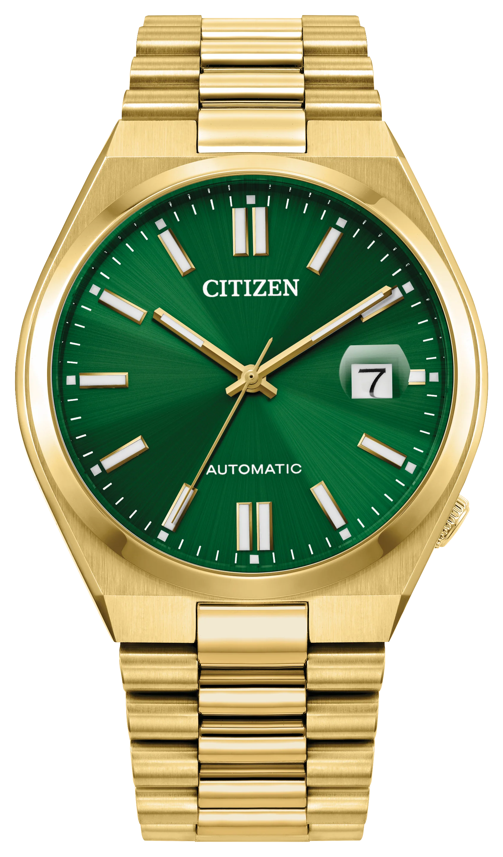 Tsuyosa | 40mm, Steel, Two-Tone Steel & PVD Colour, Green Dial