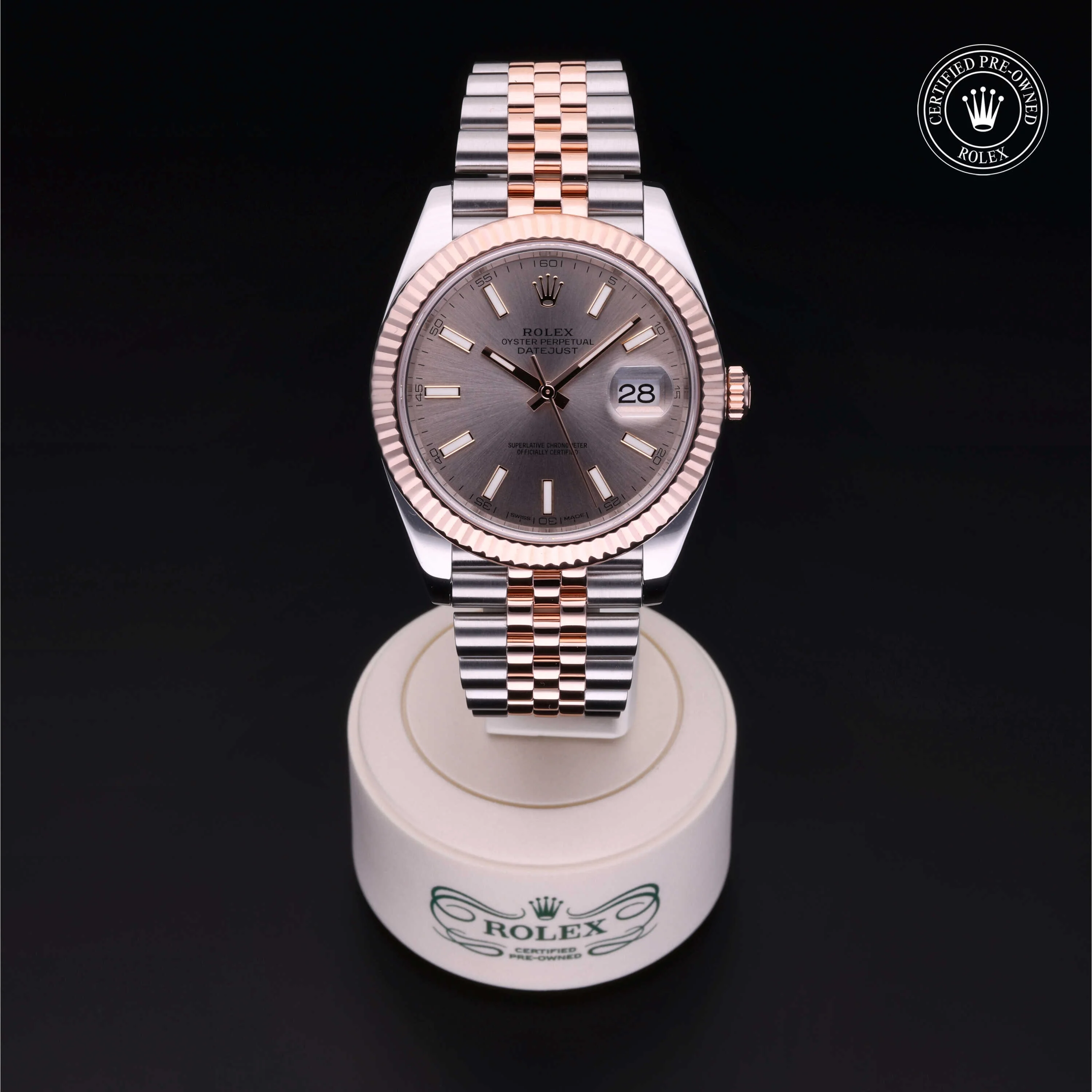 Datejust 41 | 40mm, Two-Tone Steel & 18K Rose Gold, Ref. M126331 - Image 3