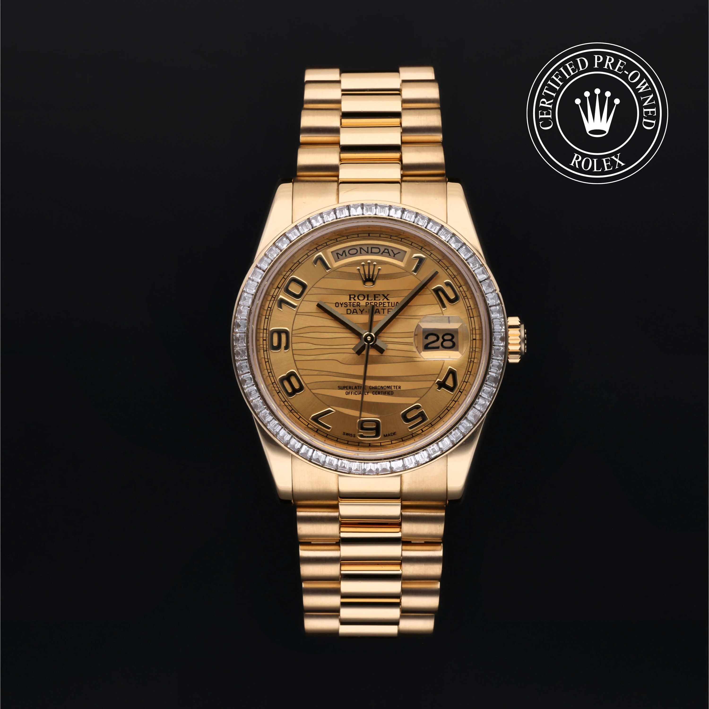 Day-Date 36 | 36mm, 18K Yellow Gold, Ref. M118398BR - Image 2