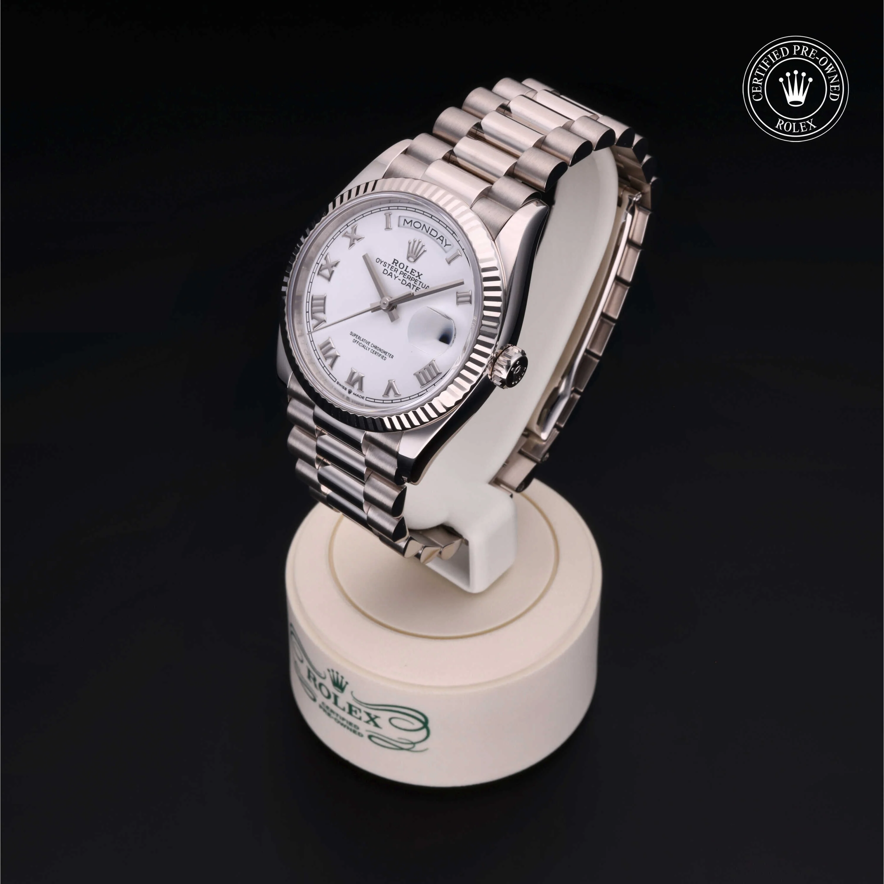 Day-Date 36 | 36mm, 18K White Gold, Ref. M128239 - Image 4