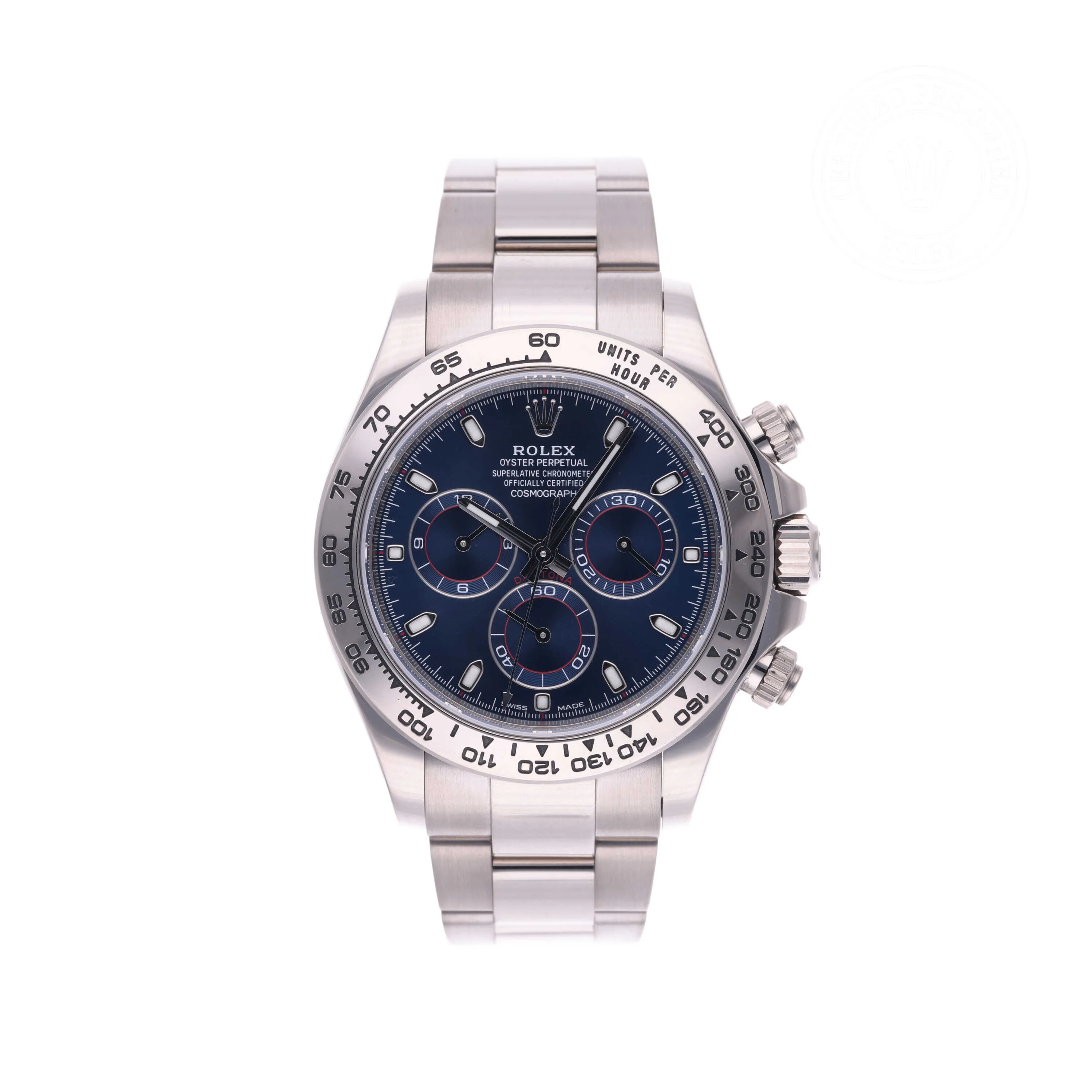 Cosmograph Daytona | 40mm, 18K White Gold, Ref. M116509