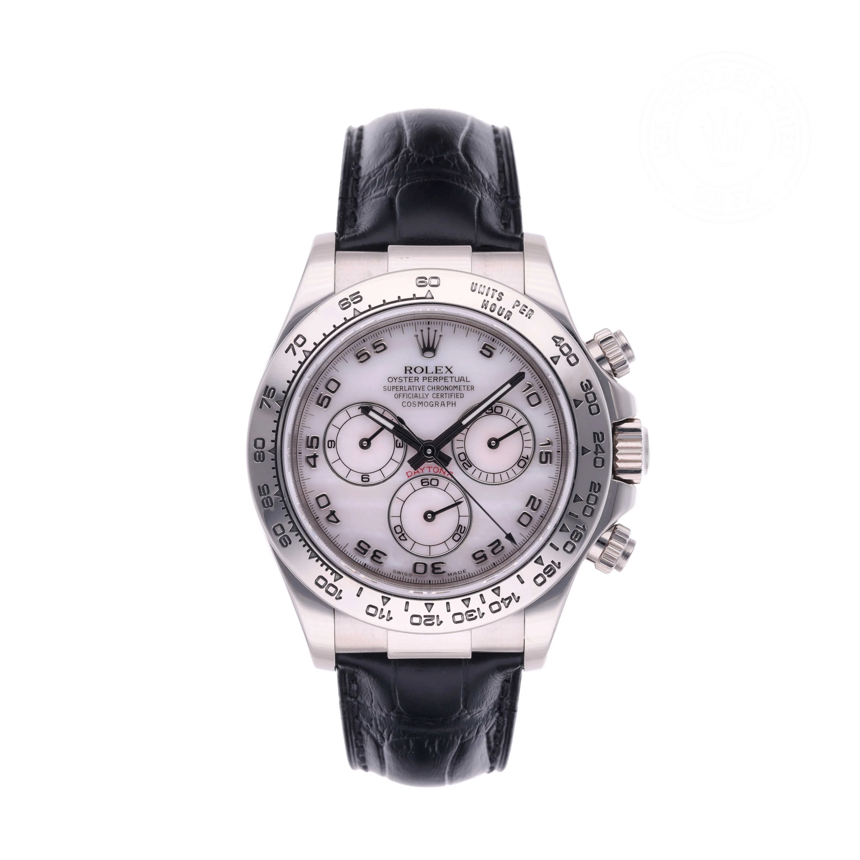 Cosmograph Daytona | 40mm, 18K White Gold, Ref. M116519