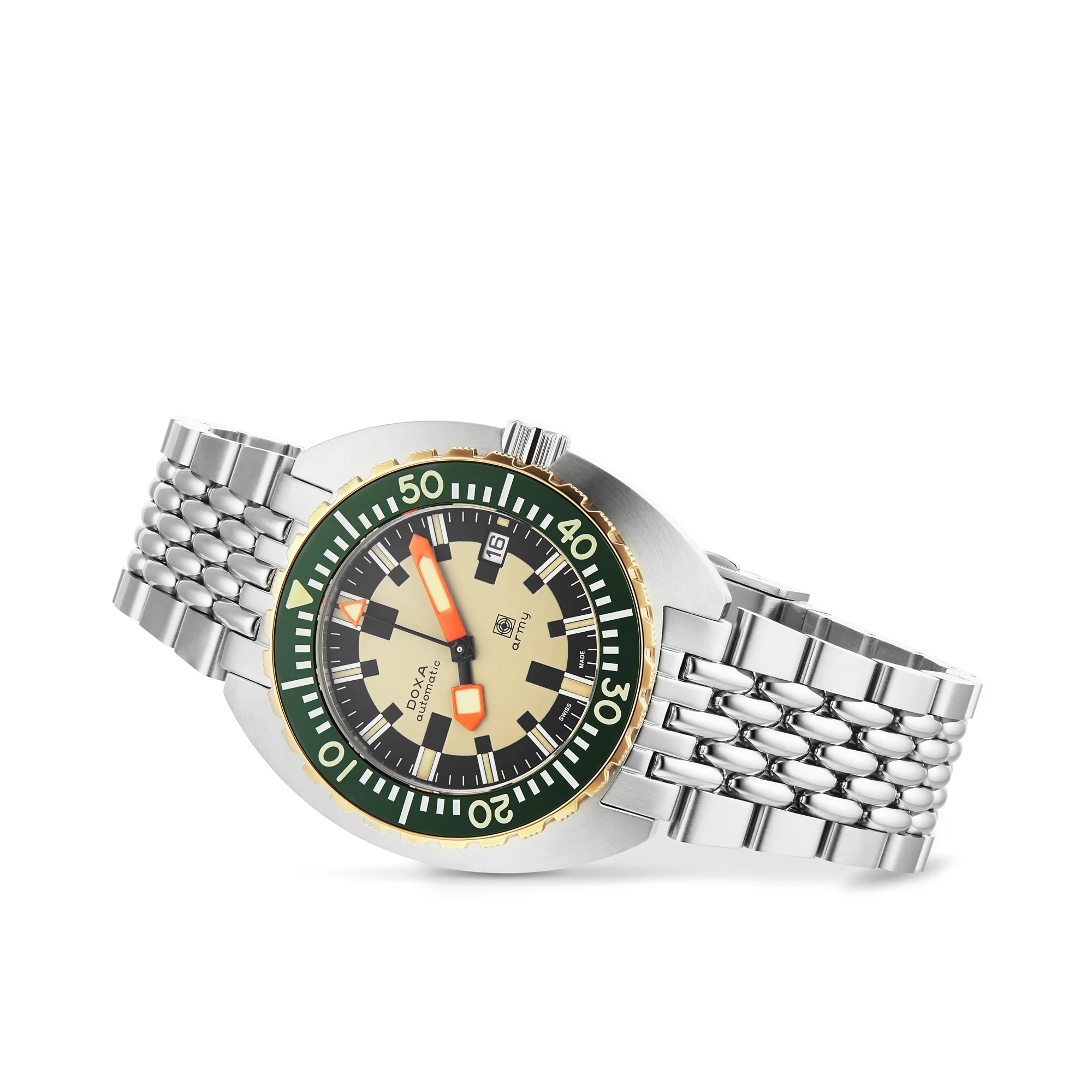 DOXA Army Bronze | 42.5mm, Steel, Beige Dial - Image 6
