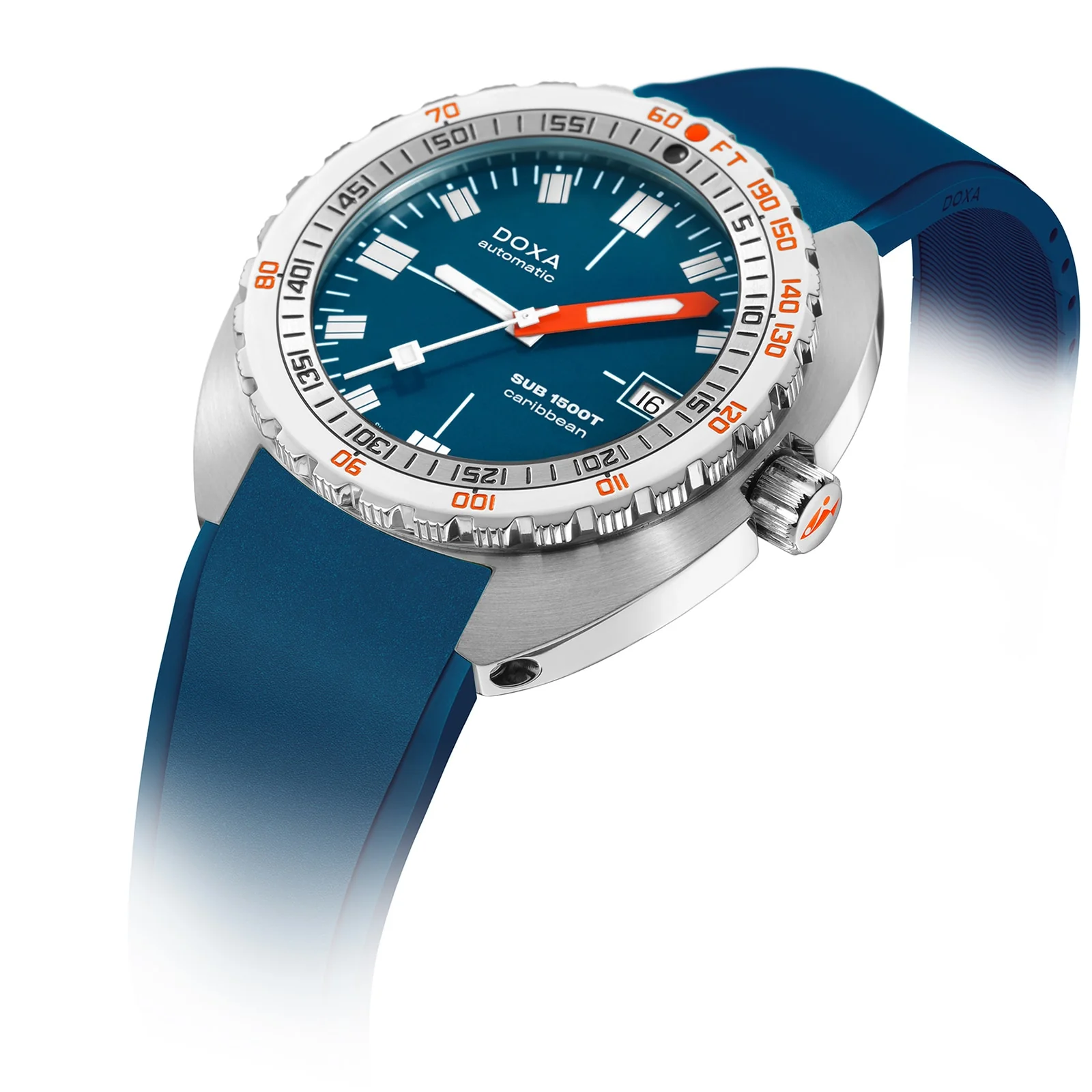 Sub 1500T Caribbean | 45mm, Steel, Rubber, Navy Dial - Image 2
