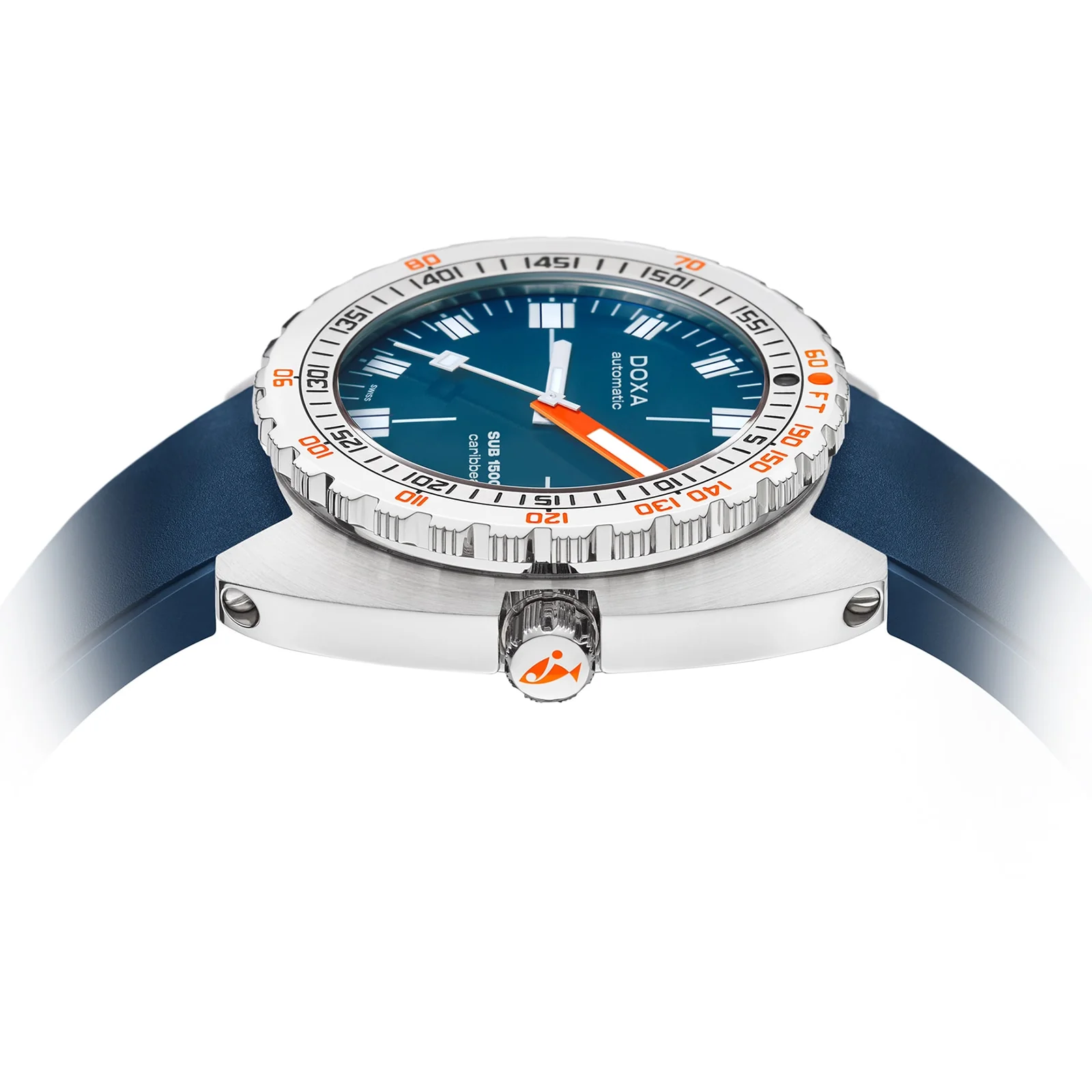 Sub 1500T Caribbean | 45mm, Steel, Rubber, Navy Dial - Image 3