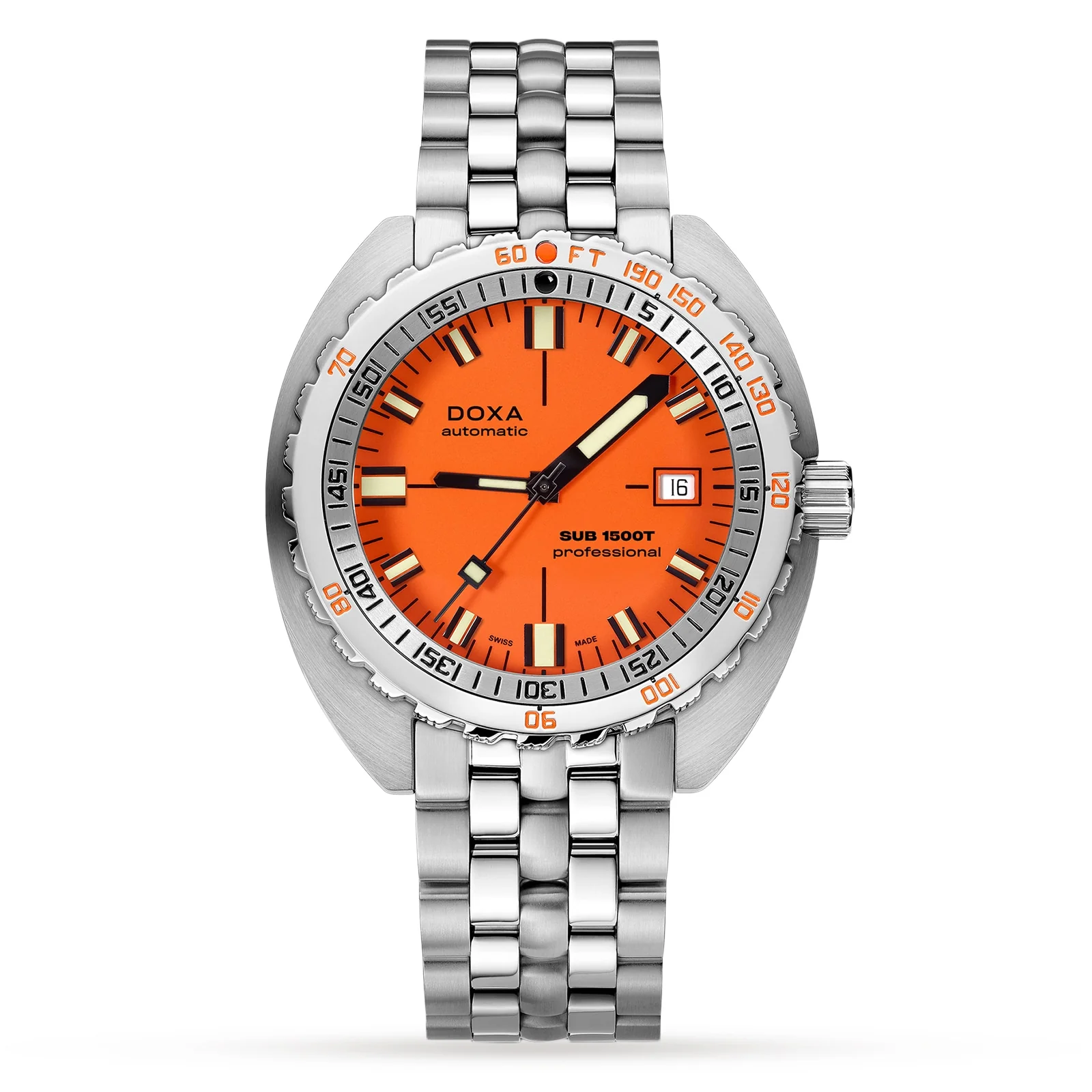Sub 1500T Professional | 45mm, Steel, Orange Dial