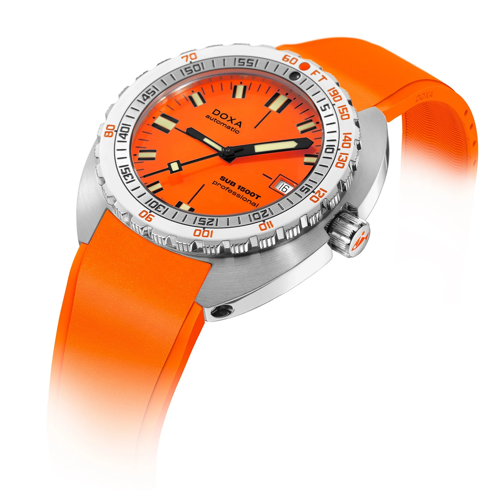 Sub 1500T Professional | 42.5mm, Steel, Rubber, Orange Dial - Image 2