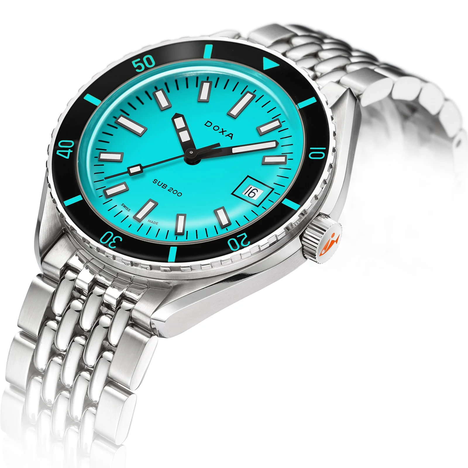 Sub 200 Aquamarine | 42mm, Steel, Turquoise Dial - Image 2