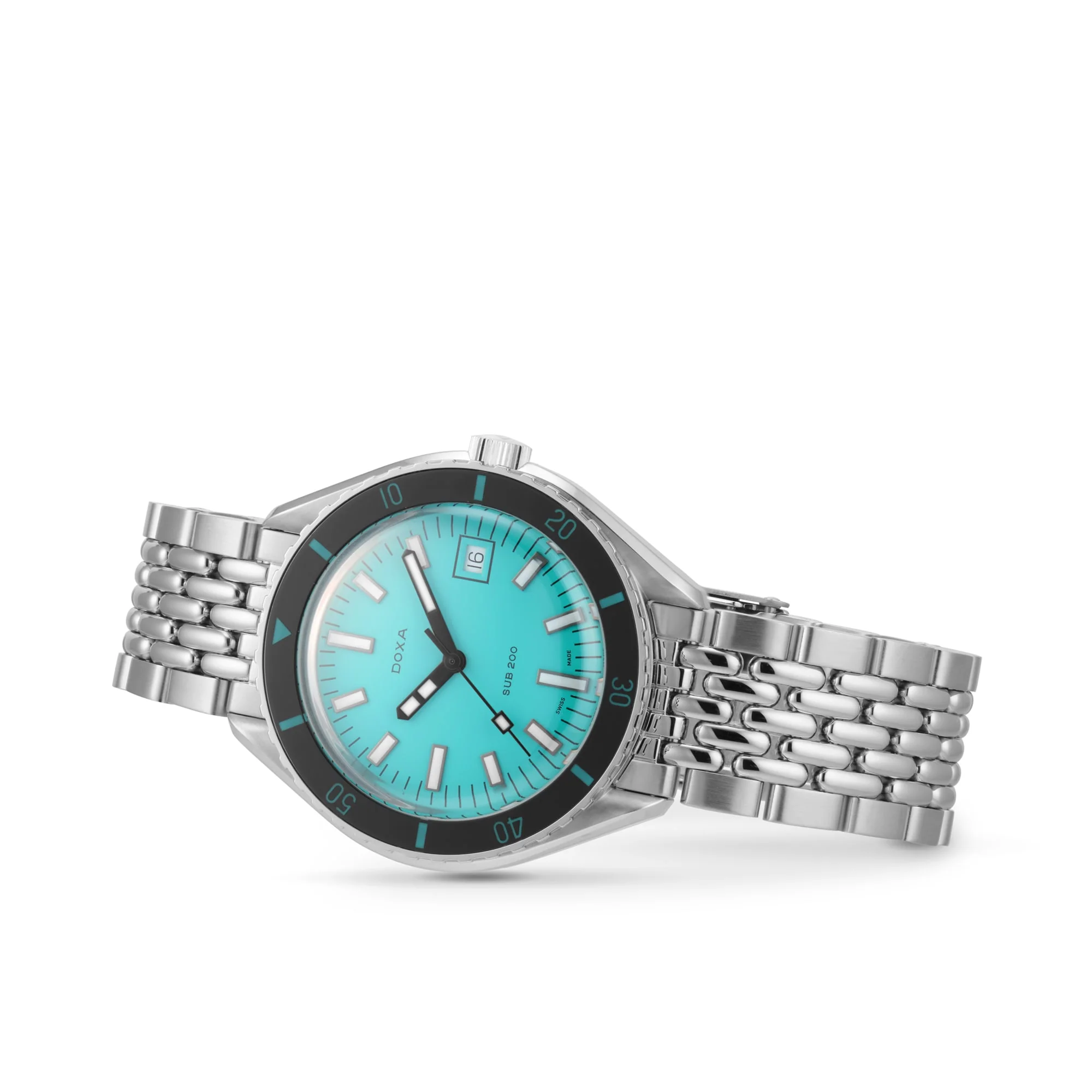 Sub 200 Aquamarine | 42mm, Steel, Turquoise Dial - Image 4