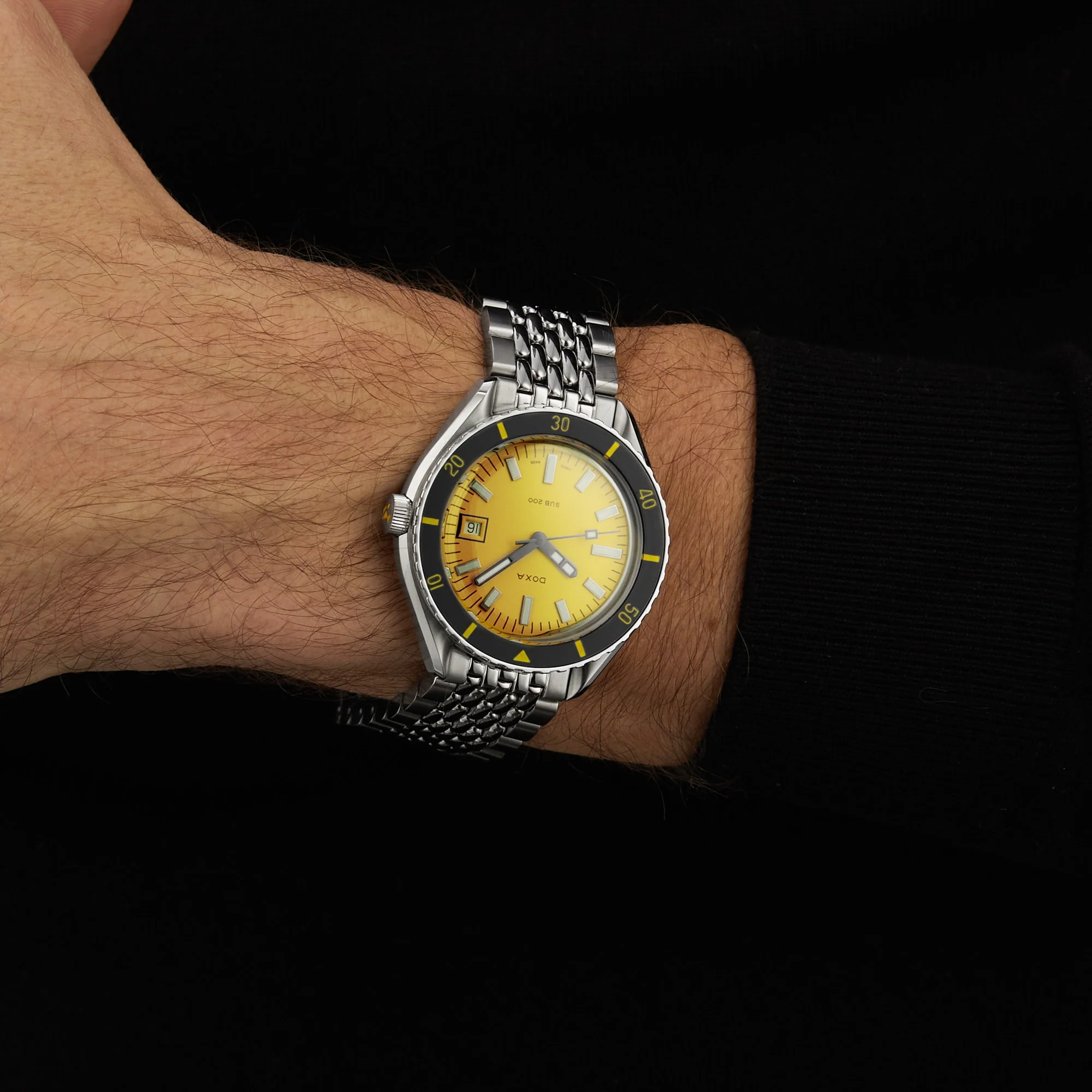 Sub 200 Divingstar | 42mm, Steel, Yellow Dial - Image 4
