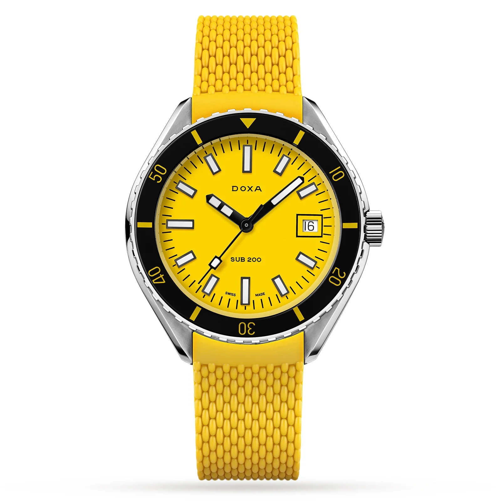 Sub 200 Divingstar | 42mm, Steel, Fabric, Yellow Dial