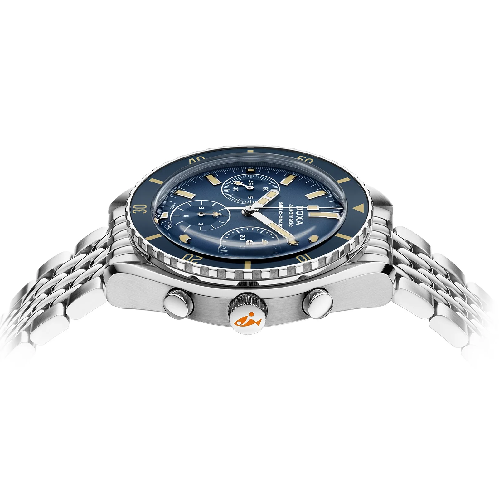 Sub 200 C-Graph Caribbean | 45mm, Steel, Navy Dial - Image 3