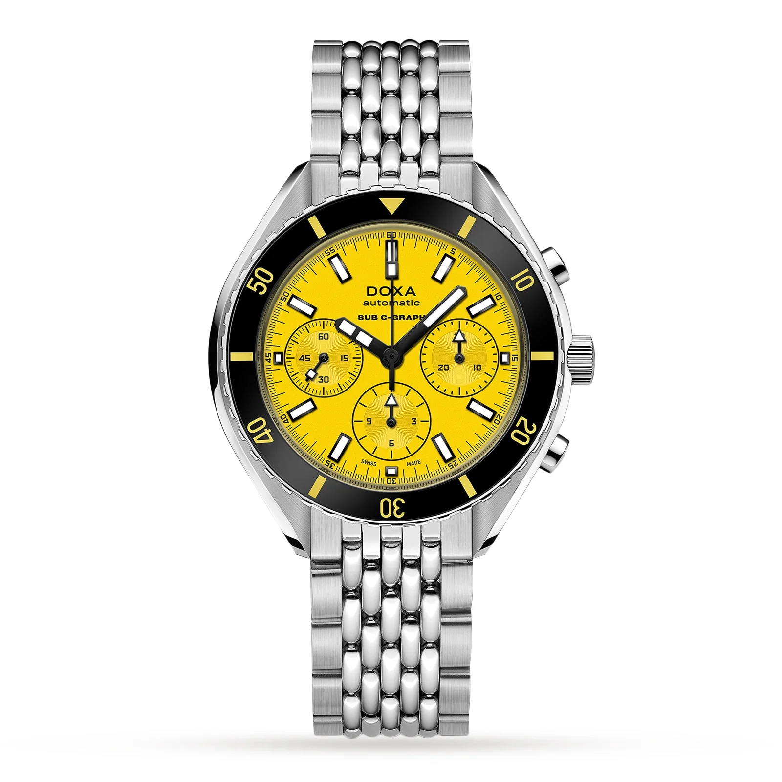 Sub 200 C-Graph Divingstar | 45mm, Steel, Yellow Dial