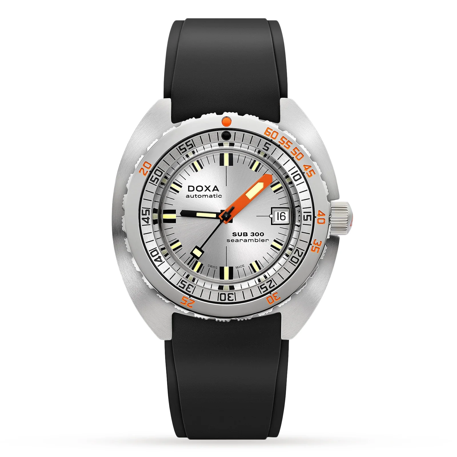 Sub 300 Searambler | 42.5mm, Steel, Rubber, Silver Dial