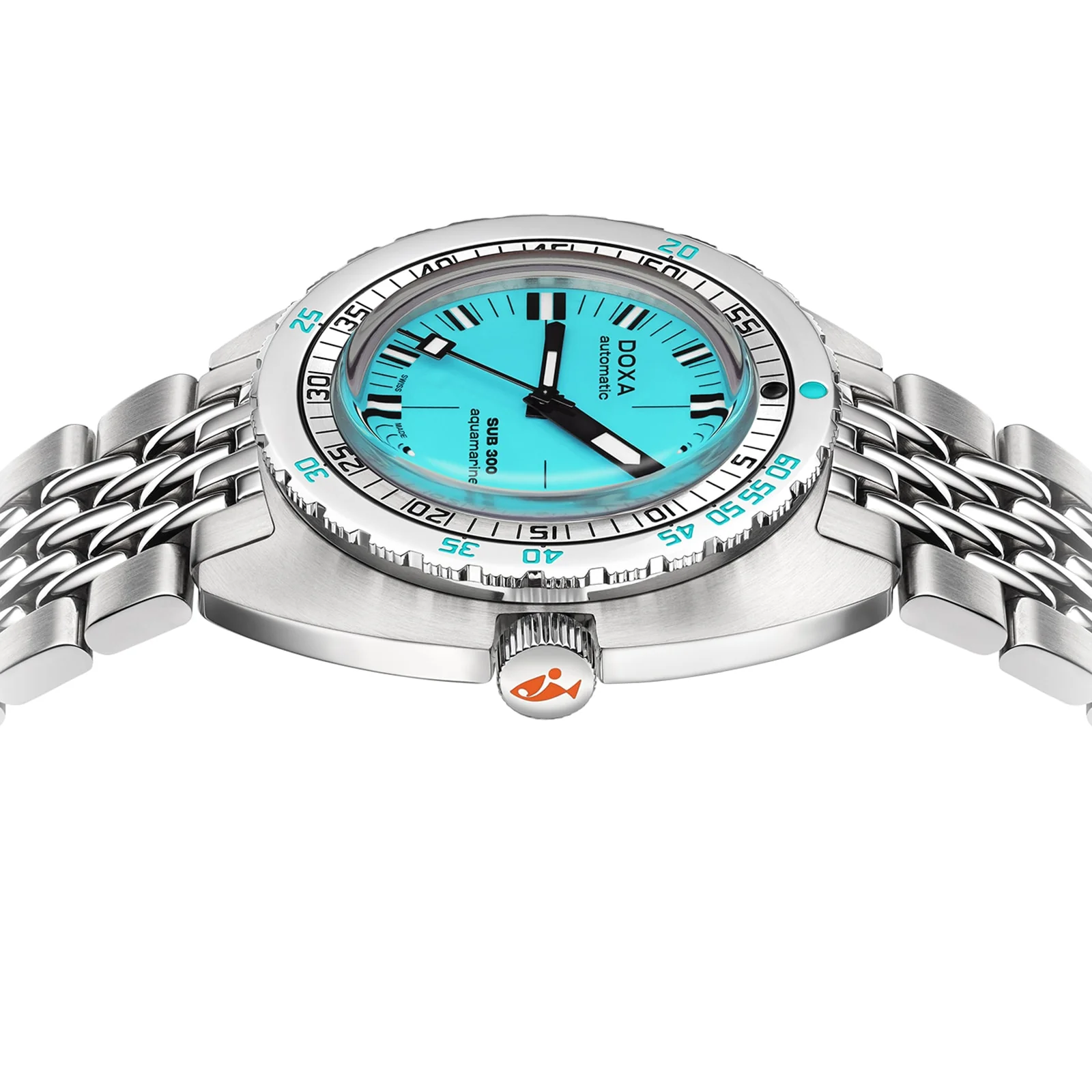 Sub 300 Aquamarine | 42.5mm, Steel, Blue Dial - Image 3