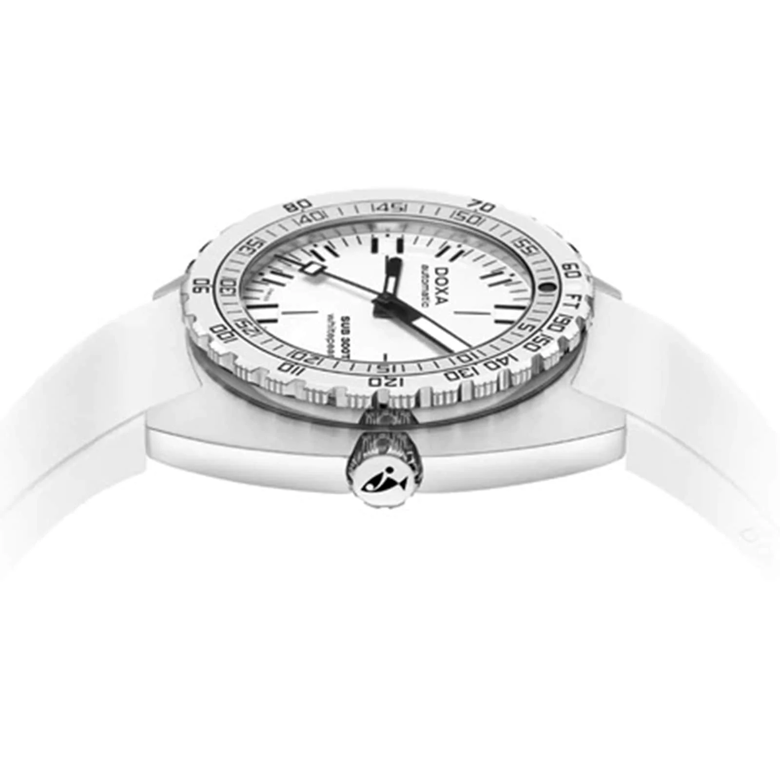 Sub 300T Whitepearl | 42.5mm, Steel, Rubber, White Dial - Image 3
