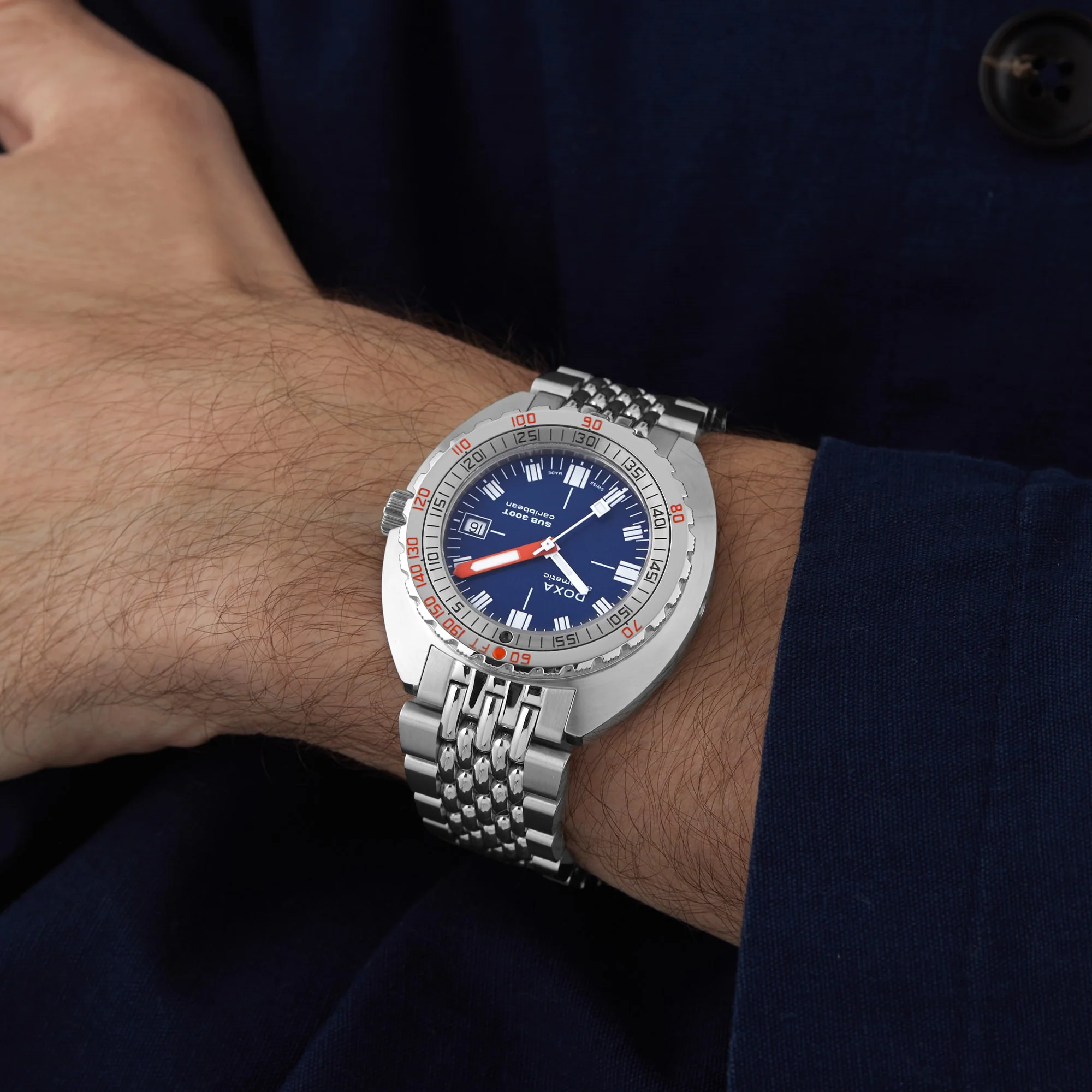 Sub 300T Caribbean | 42.5mm, Steel, Navy Dial - Image 7