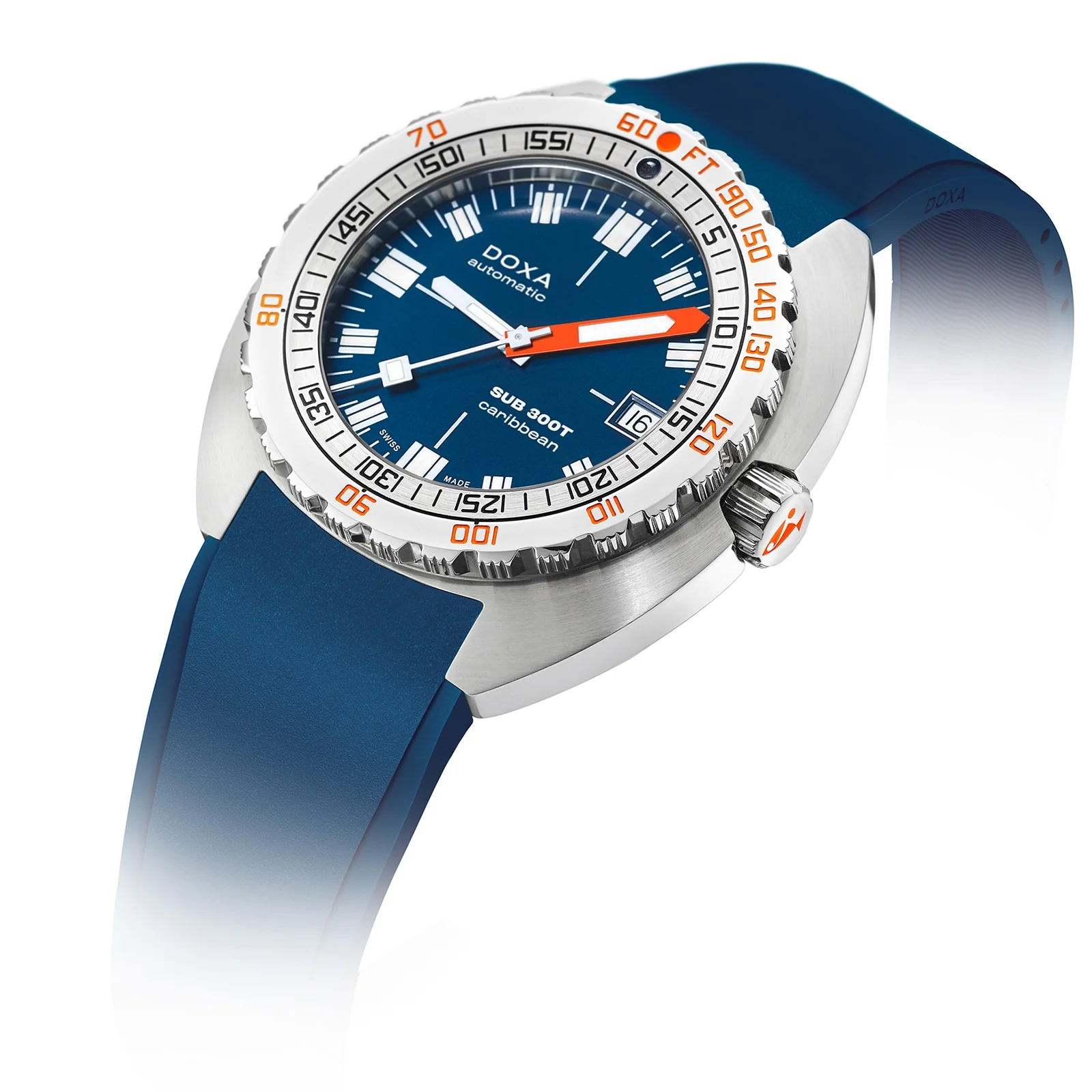 Sub 300T Caribbean | 42.5mm, Steel, Rubber, Navy Dial - Image 2