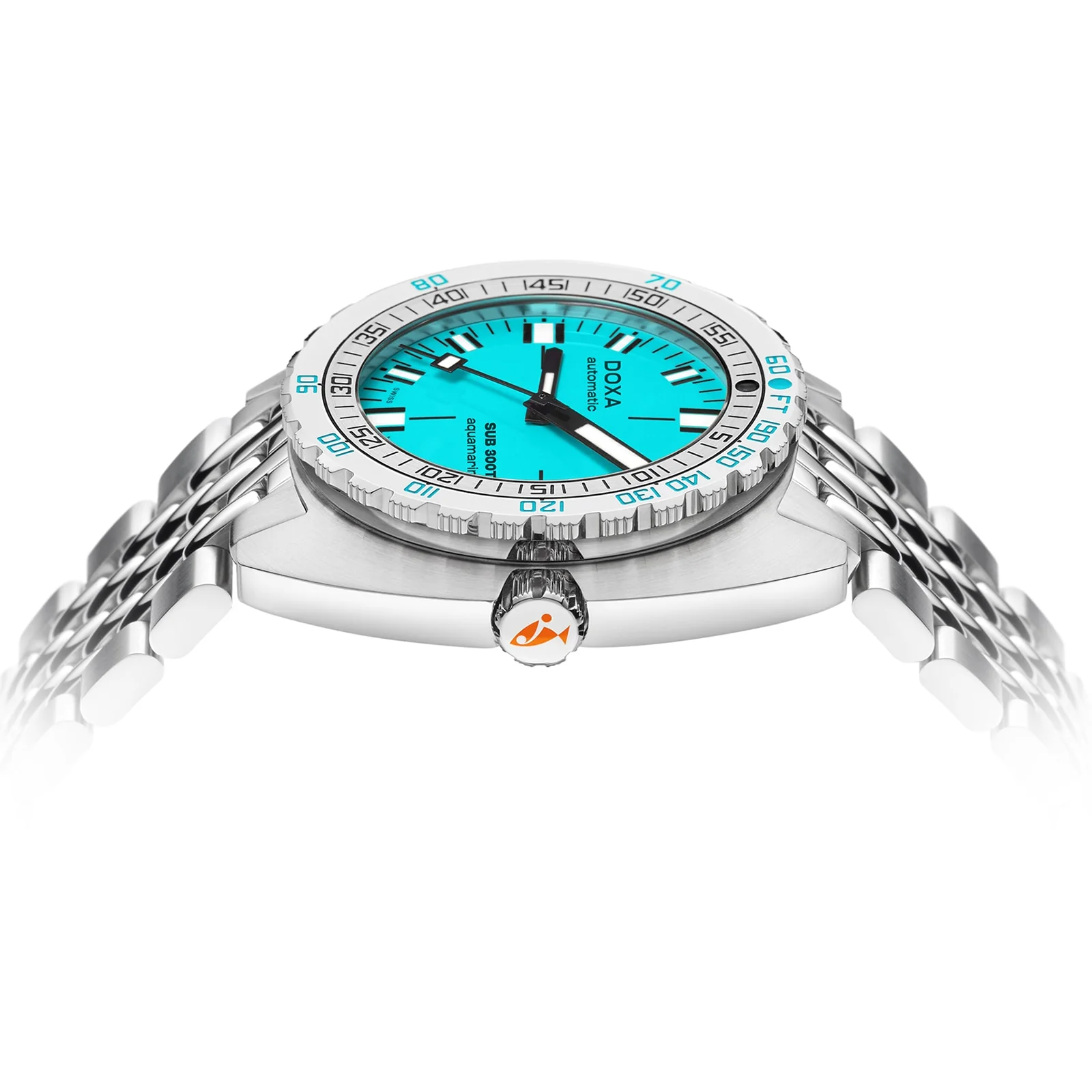 Sub 300T Aquamarine | 42.5mm, Steel, Turquoise Dial - Image 3