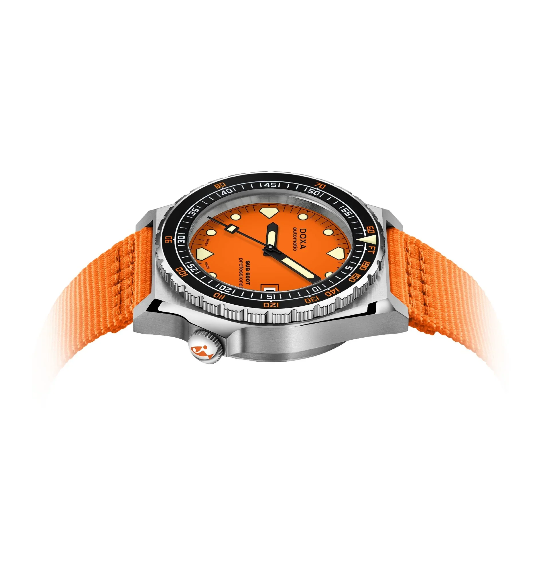 SUB 600T Professional | 40mm, Steel, Nylon, Orange Dial, Ref. 861.10.351.21-N - Image 3