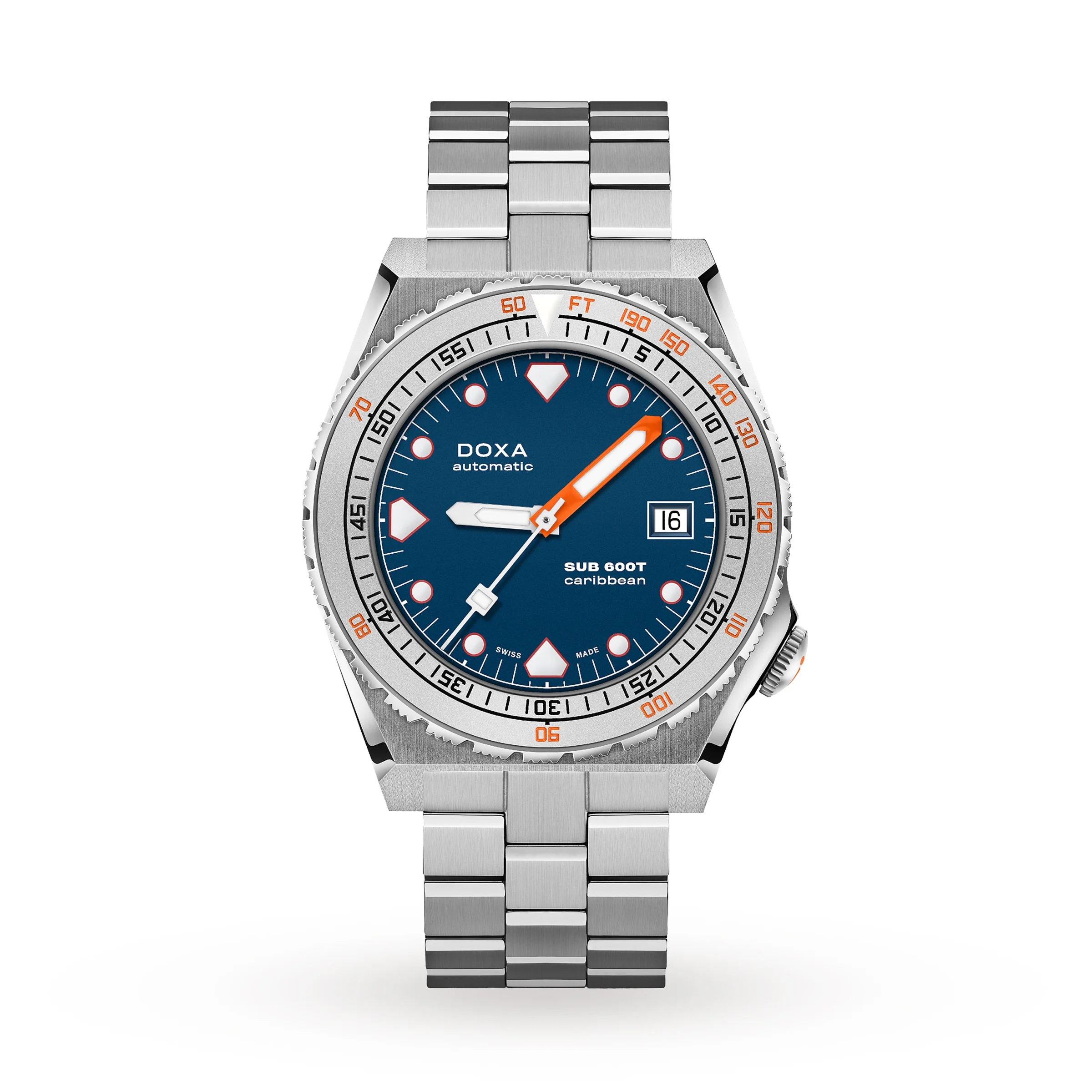 Sub 600T Caribbean | 40mm, Steel, Blue Dial