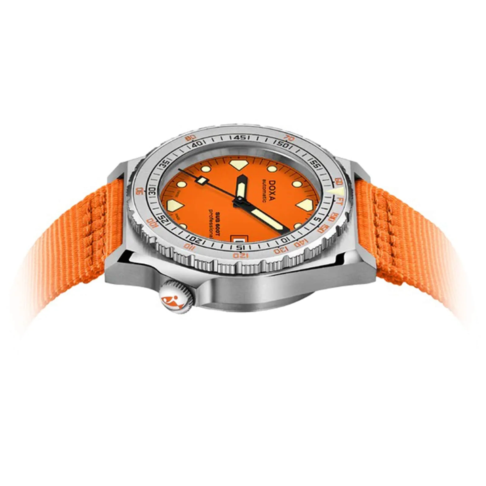 Sub 600T Professional | 40mm, Steel, Nylon, Orange Dial - Image 3