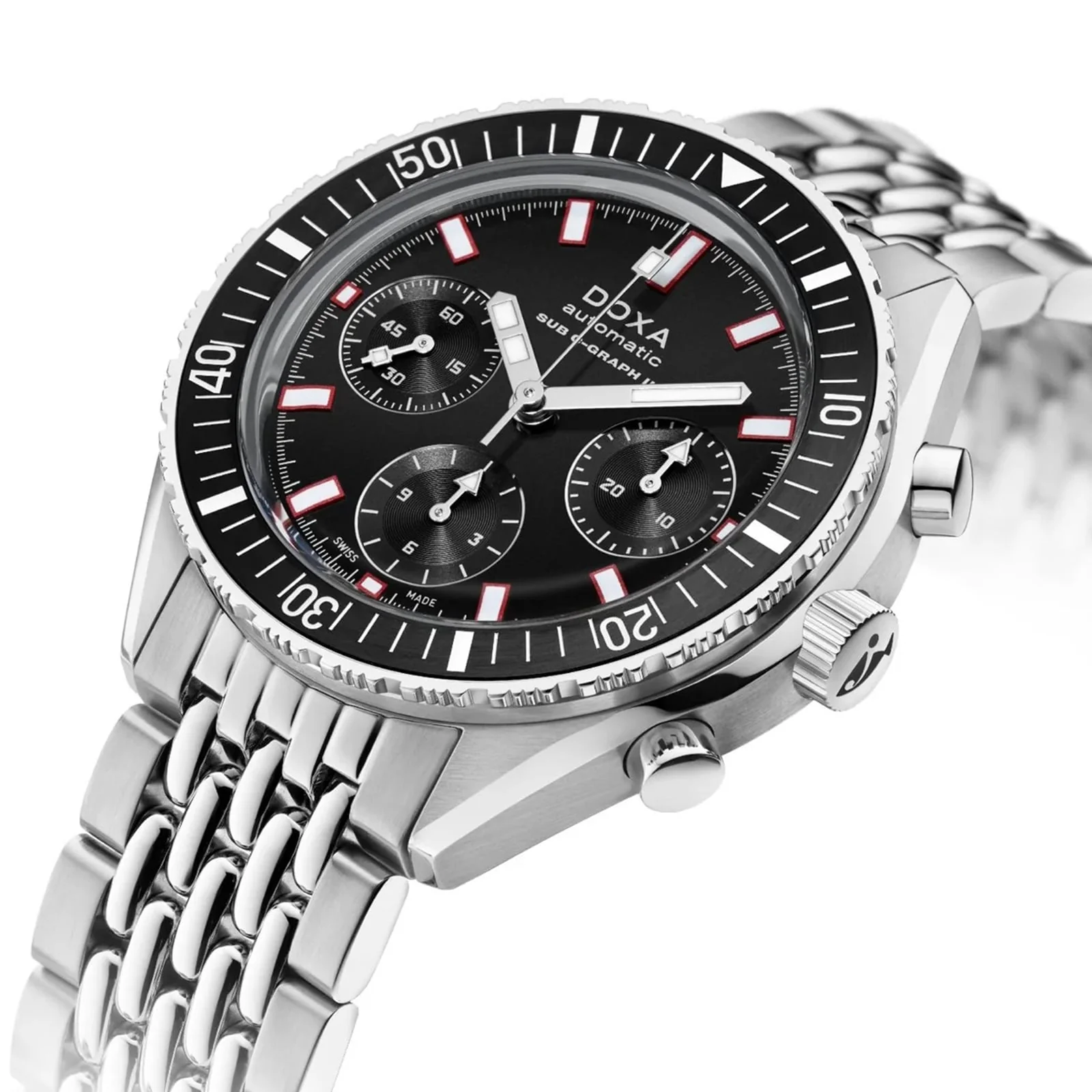 Sub 200 C-Graph II Sharkhunter | 42mm, Steel, Black Dial - Image 2