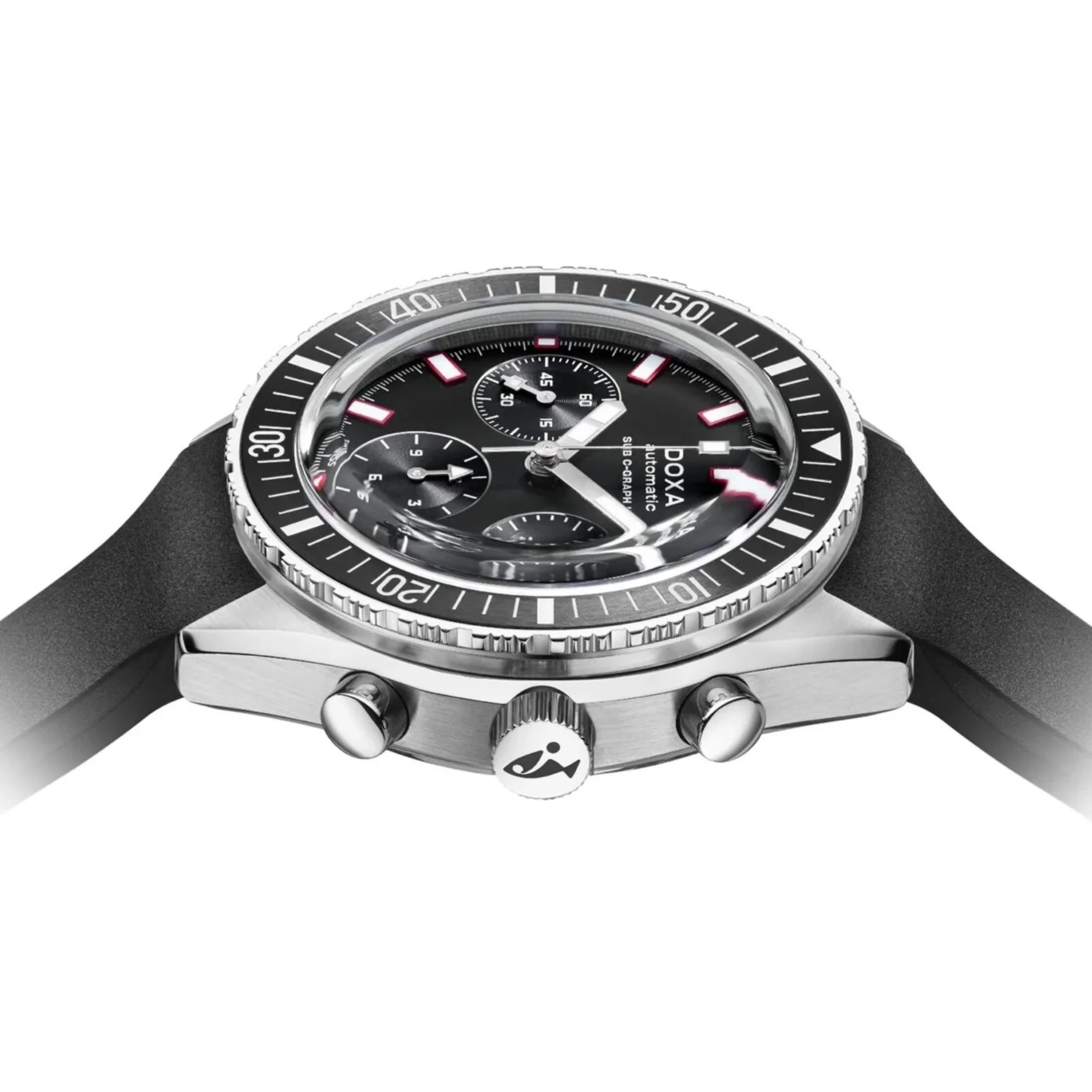 Sub 200 C-Graph II Sharkhunter | 42mm, Steel, Black Dial - Image 6