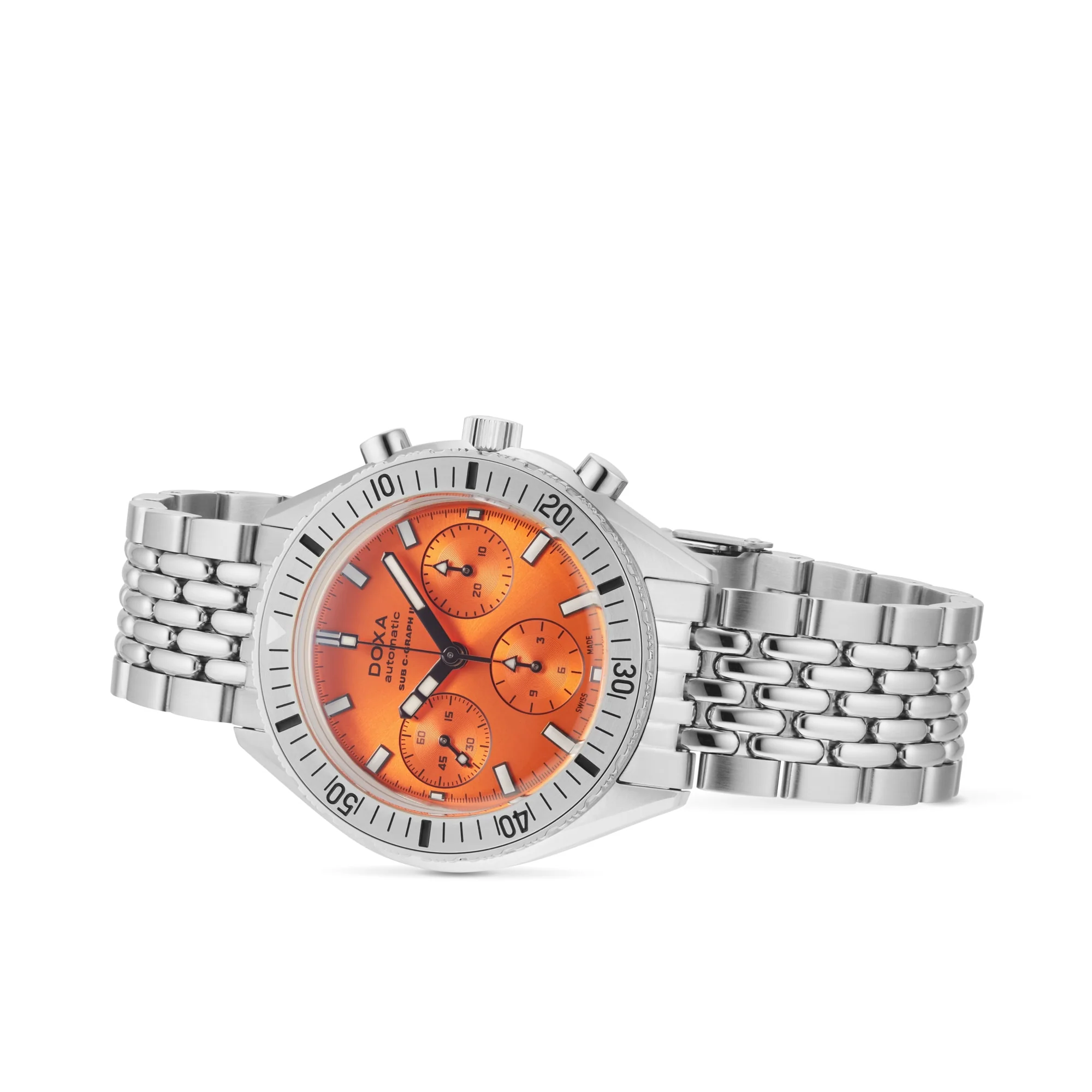 Sub 200 C-Graph II Professsional | 42mm, Steel, Orange Dial - Image 7