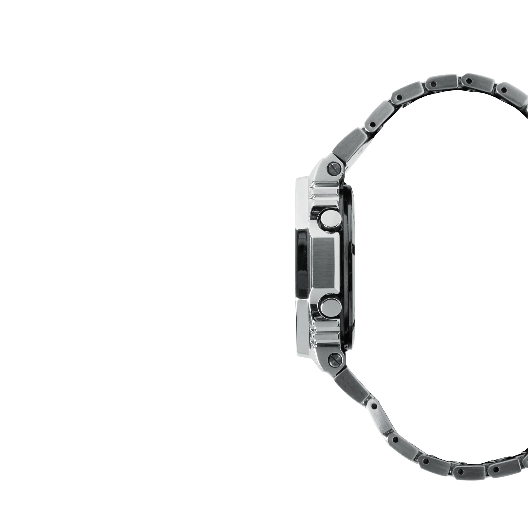 GM-B2100SD-1C Solar Premium Metal Steel Silver | 49mm, Steel, Black Dial - Image 3