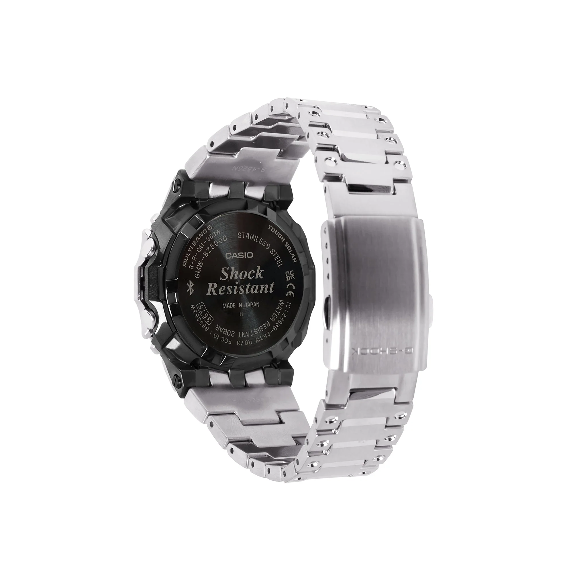 GMW-BZ5000D-1 Solar Premium Metal Steel Silver | 49mm, Steel, Black Dial - Image 2