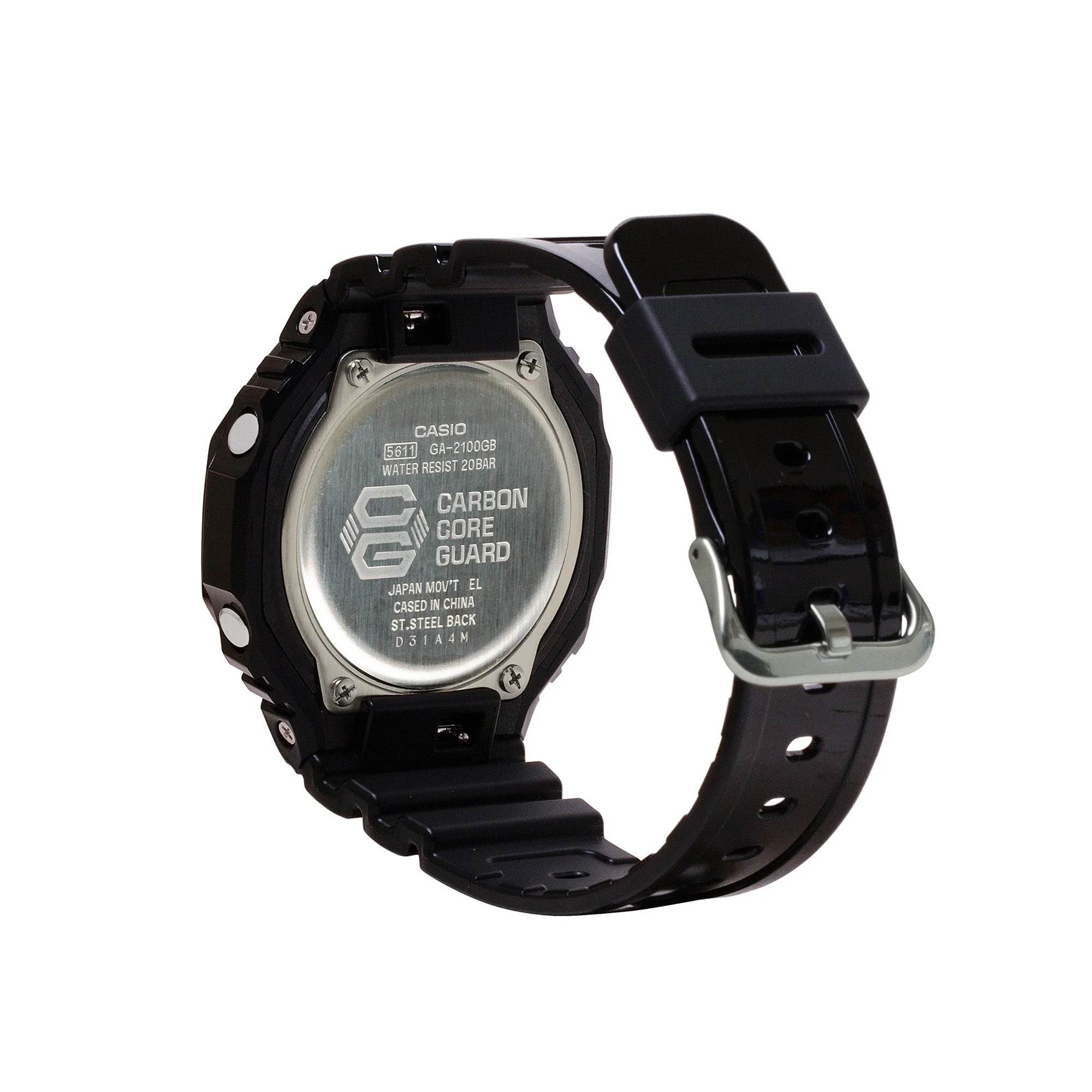 GA-2100GB-1A Quartz G Steel Resin Black | 48.5mm, Resin, Gold Dial - Image 2