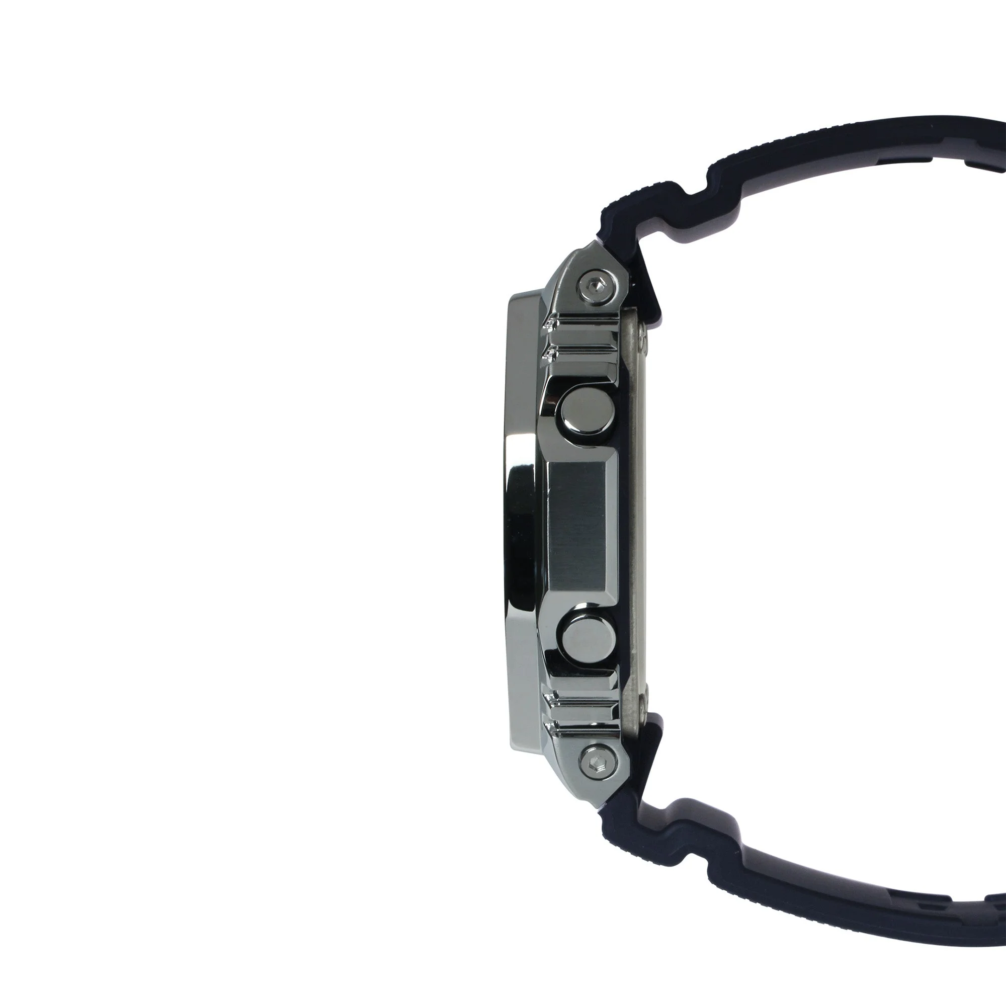 GM-2100-1A Quartz G Steel Steel / Resin Silver | 49mm, Steel & Rubber Coating, Resin, Black Dial - Image 3