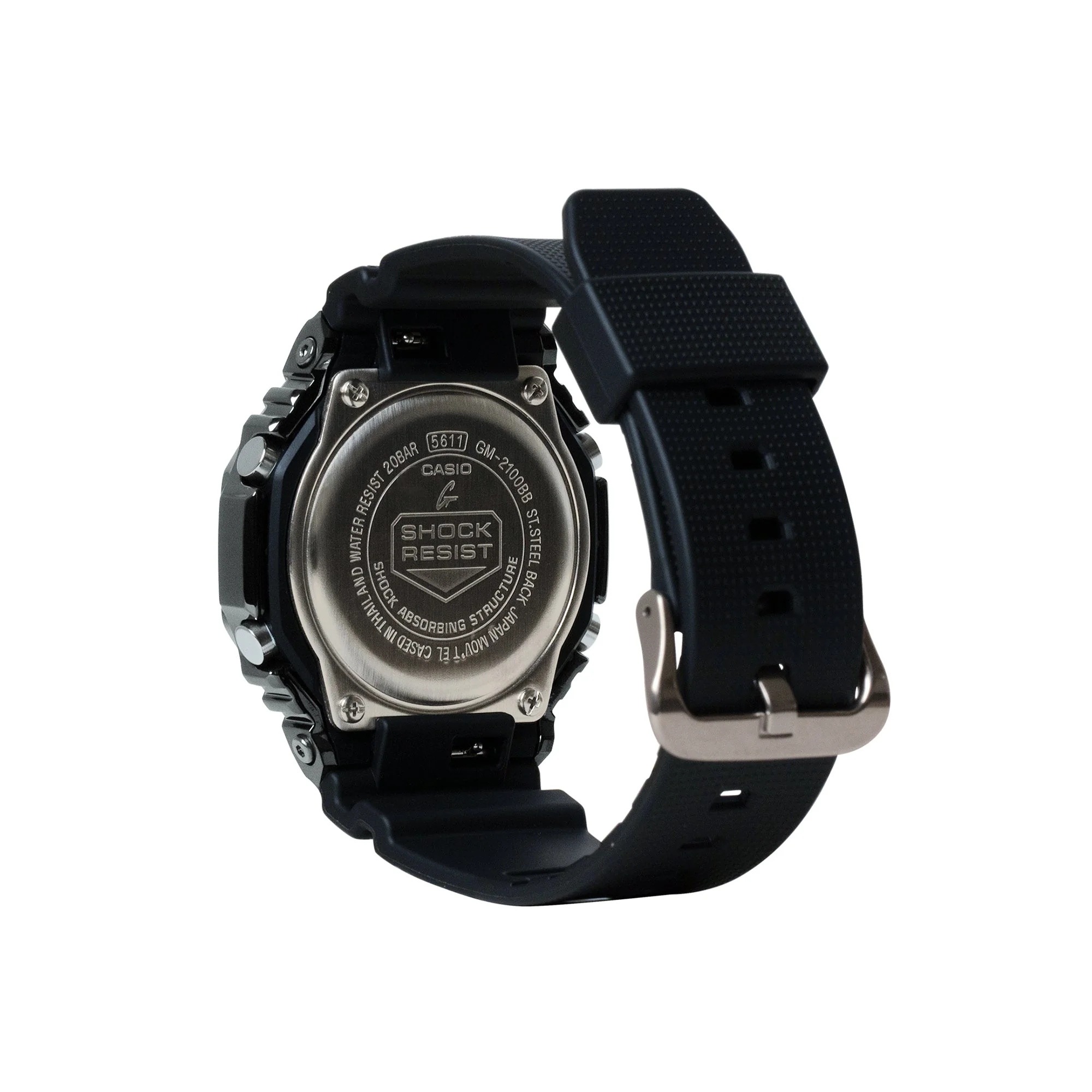 GM-2100BB-1A Quartz G Steel Steel / Resin Black | 49mm, Steel & Rubber Coating, Resin, Black Dial - Image 2
