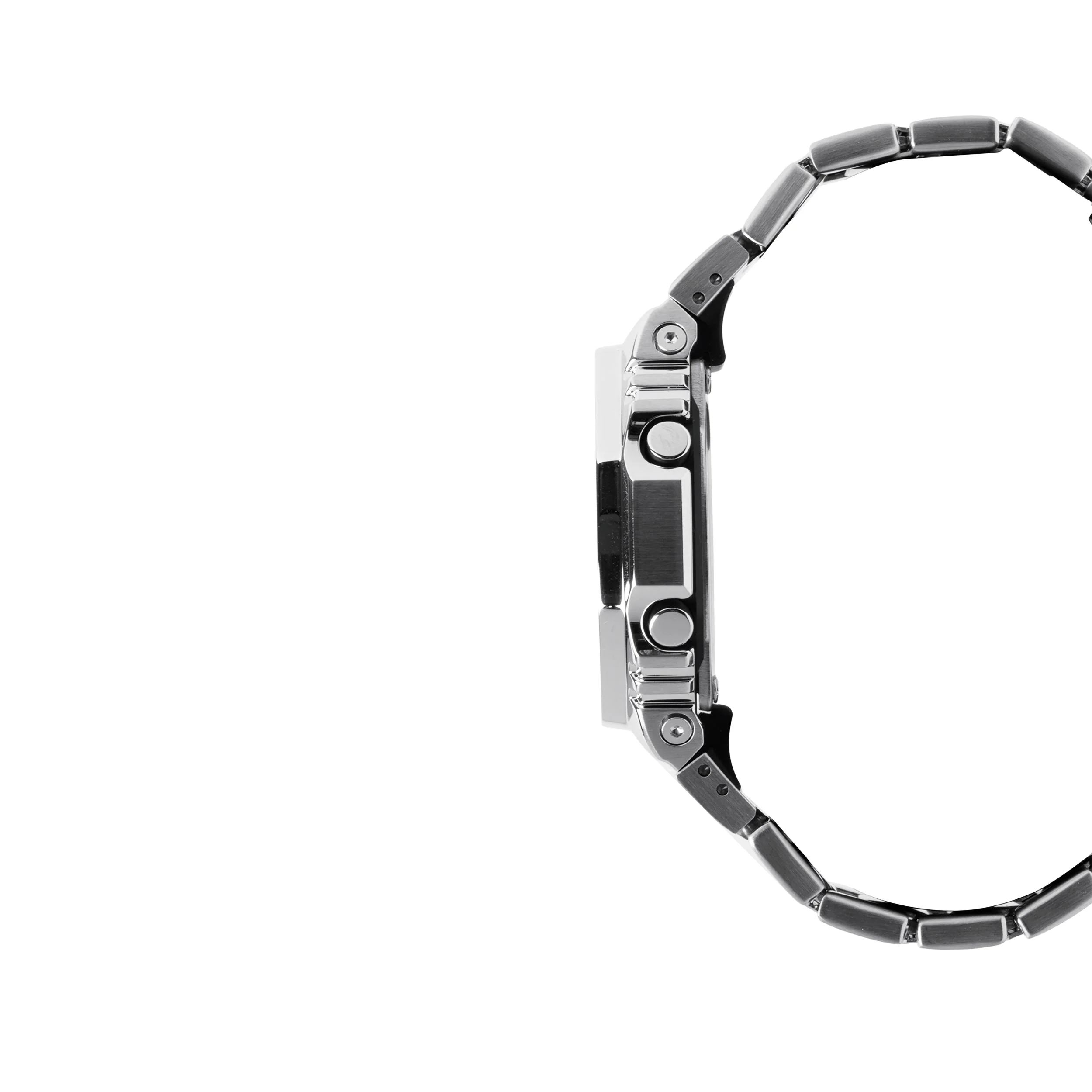 GM-2110D-2A Quartz G Steel Steel / Resin Silver | 49mm, Steel & Rubber Coating, Blue Dial - Image 3