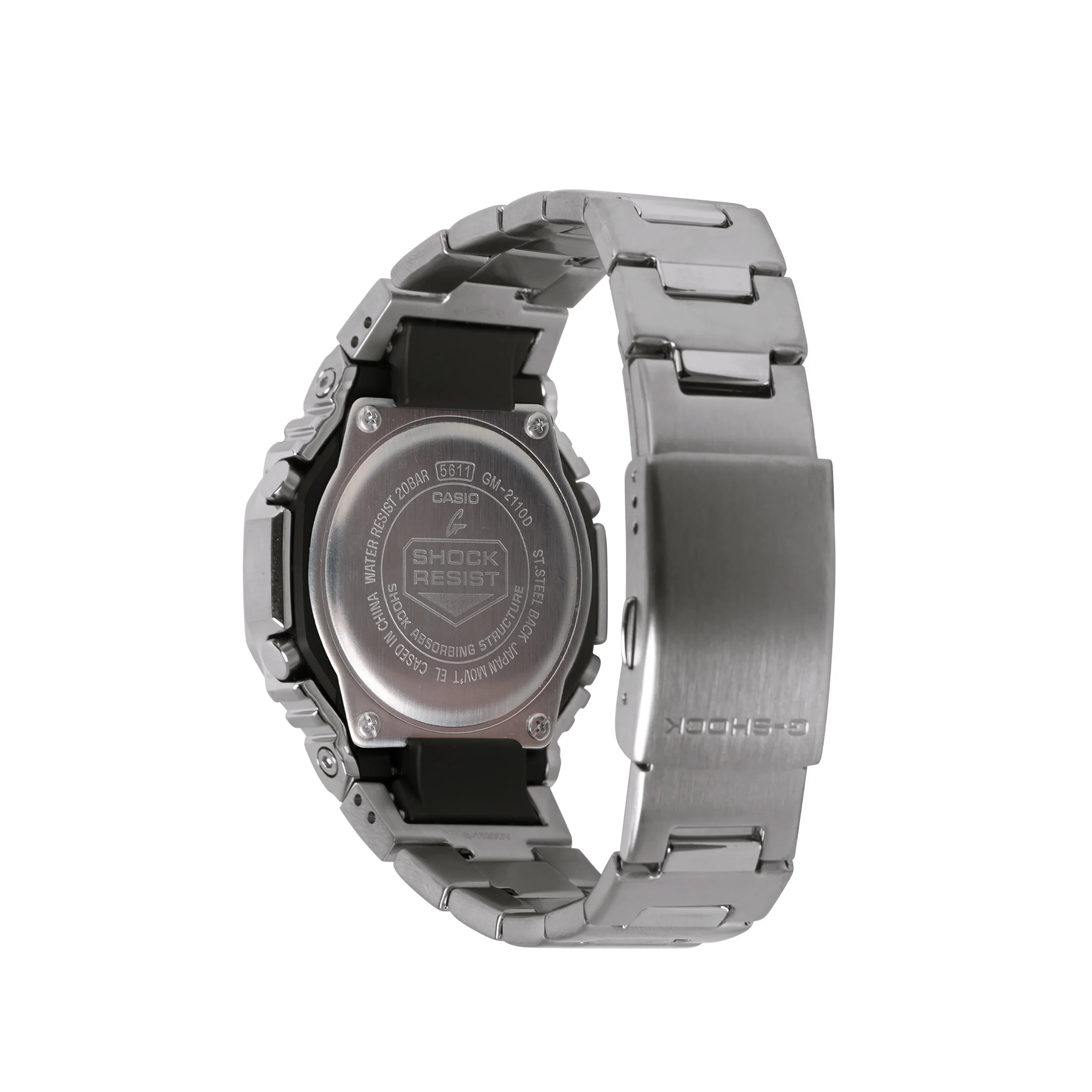 GM-2110D-3A Quartz G Steel Steel / Resin Silver | 49mm, Steel & Rubber Coating, Green Dial - Image 2