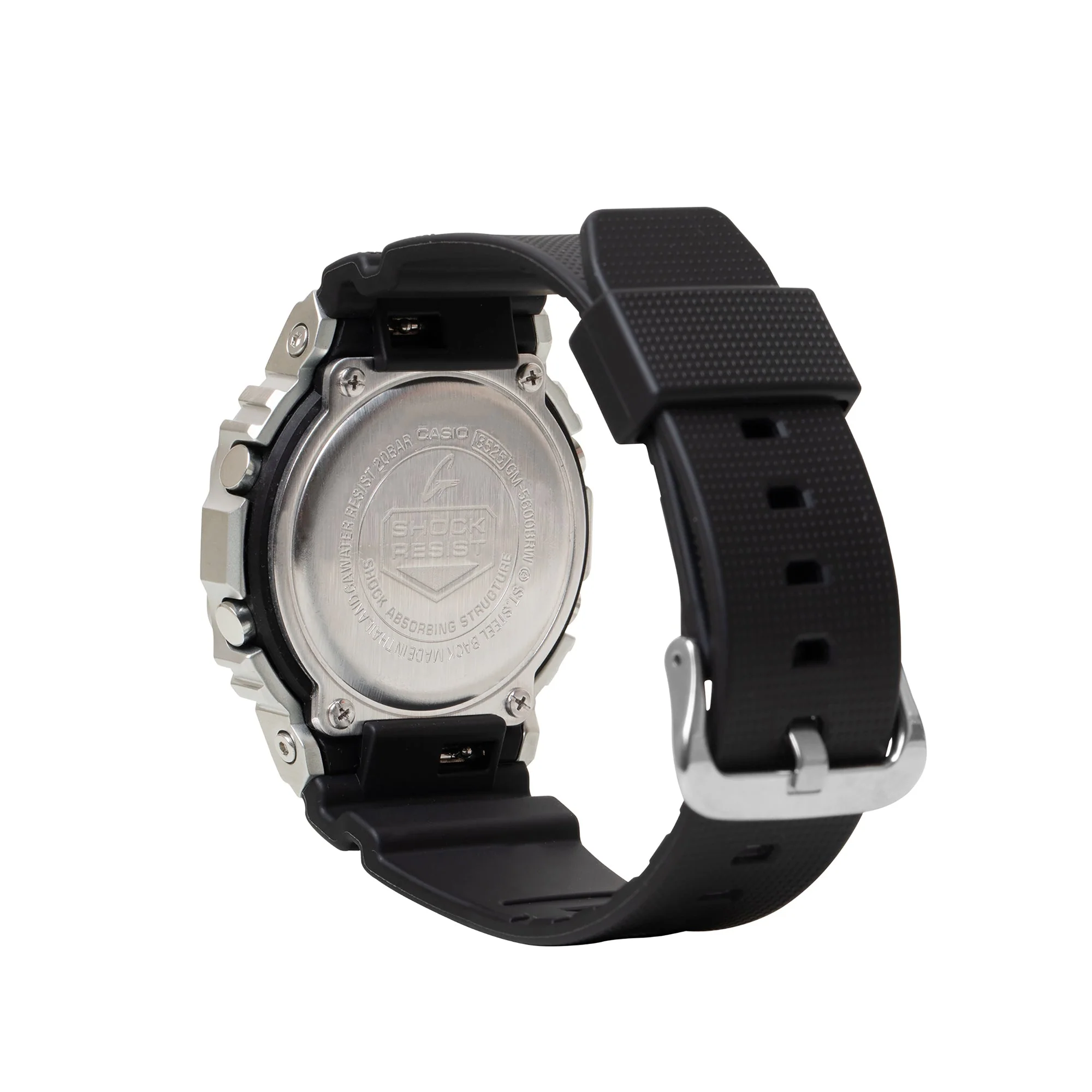 GM-5600M-1 Quartz G Steel Steel / Resin Silver | 49mm, Steel & Rubber Coating, Resin, Black Dial - Image 2
