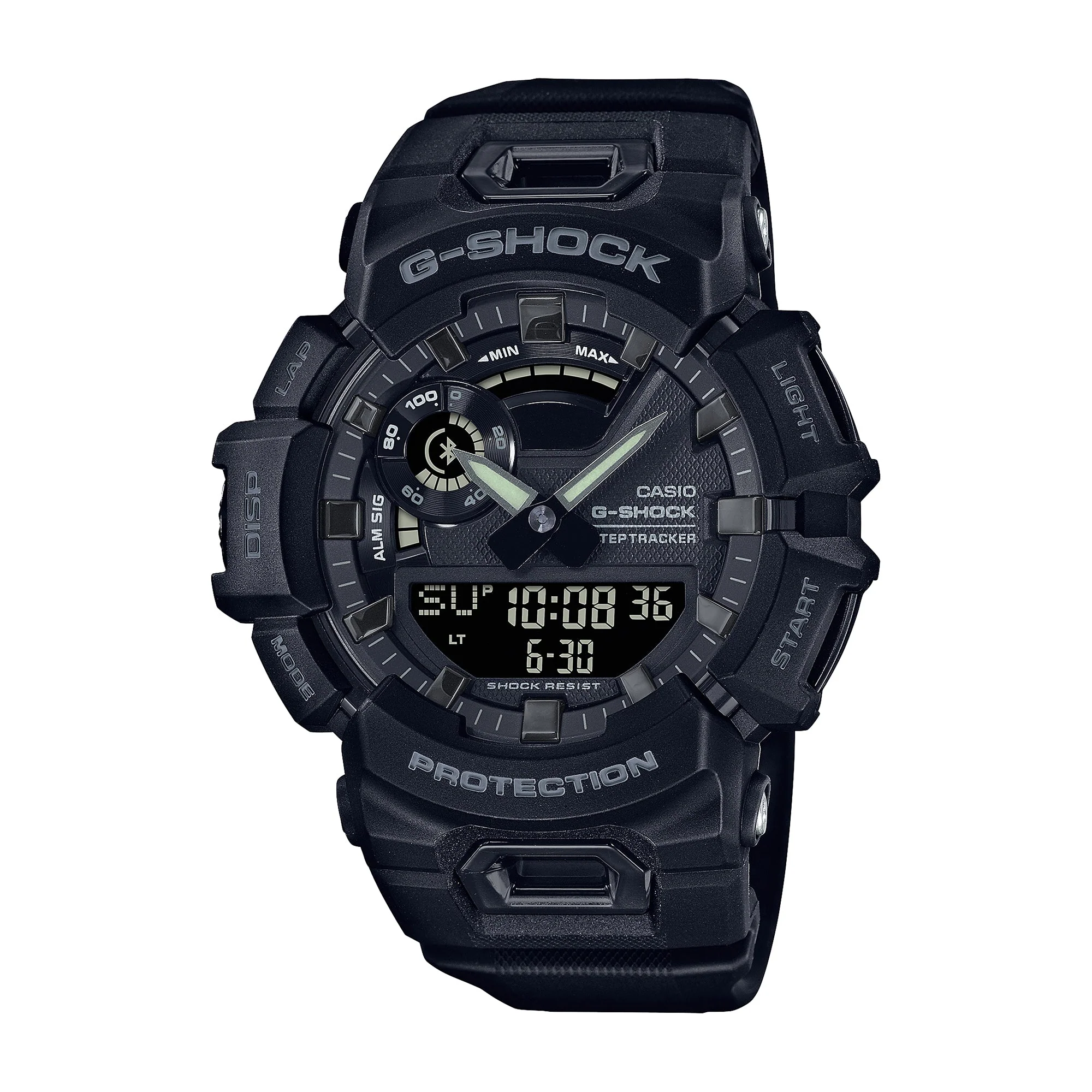 GBA-900-1A Quartz Move Resin Black | 51mm, Resin, Black Dial