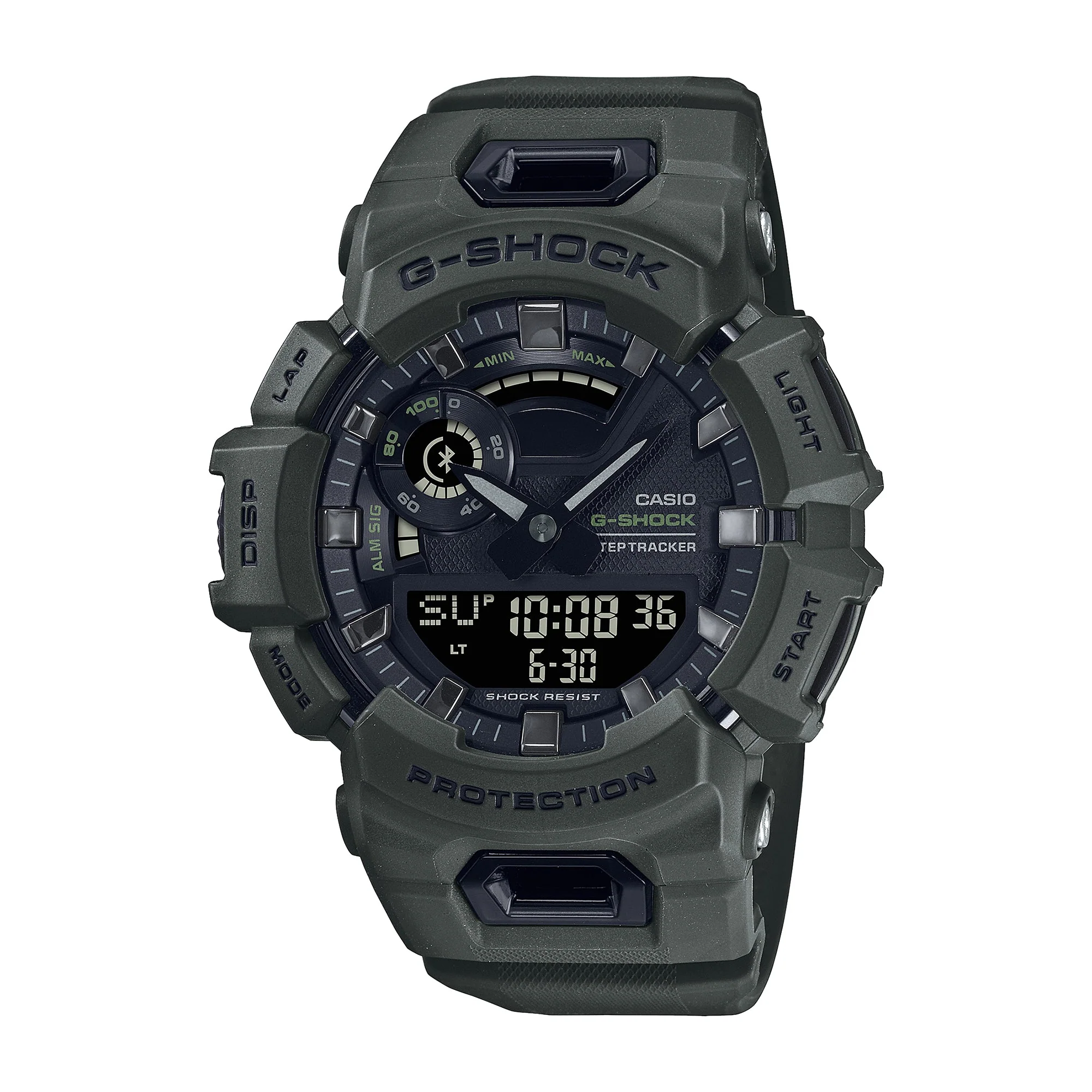 GBA-900UU-3A Quartz Move Resin Green | 51mm, Resin, Black Dial