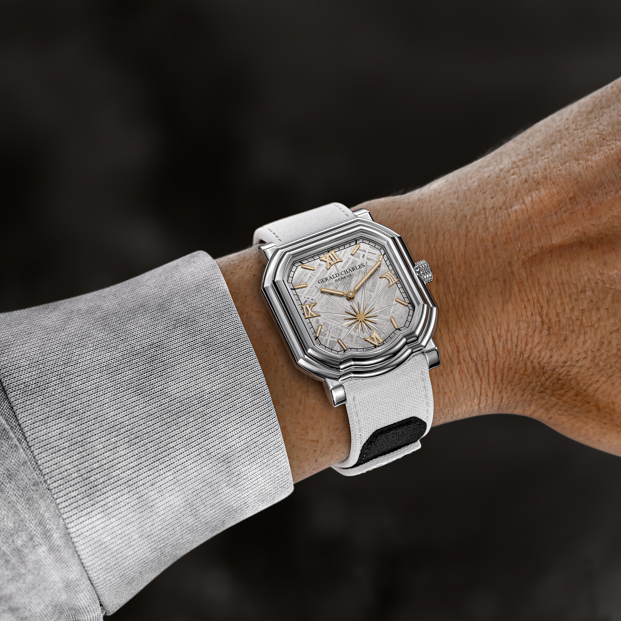 Maestro 2.0 Meteorite Silver | 39mm, Steel, Fabric, White Dial - Image 5