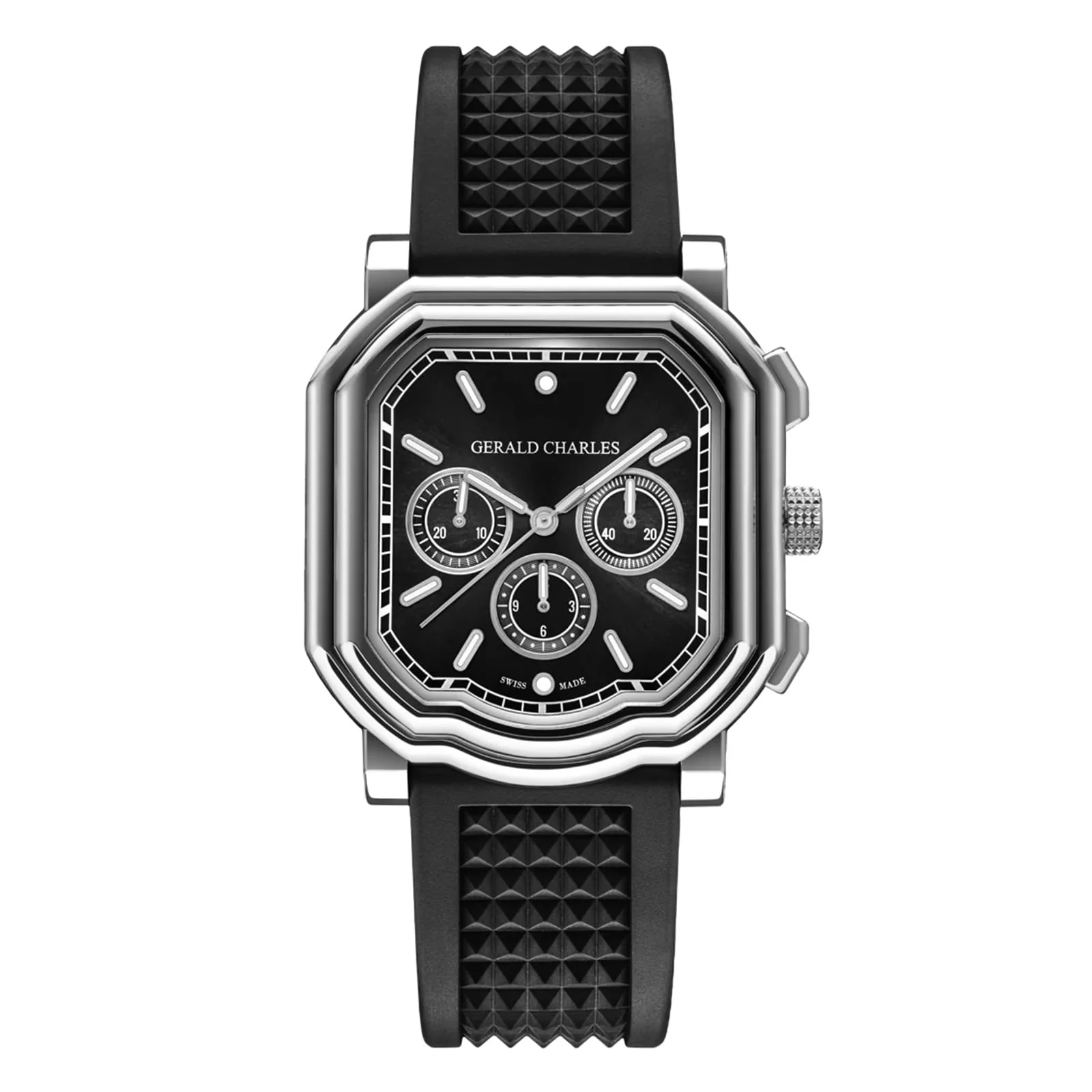 Maestro 3.0 Chronograph | 39mm, Steel, Rubber, Black Dial