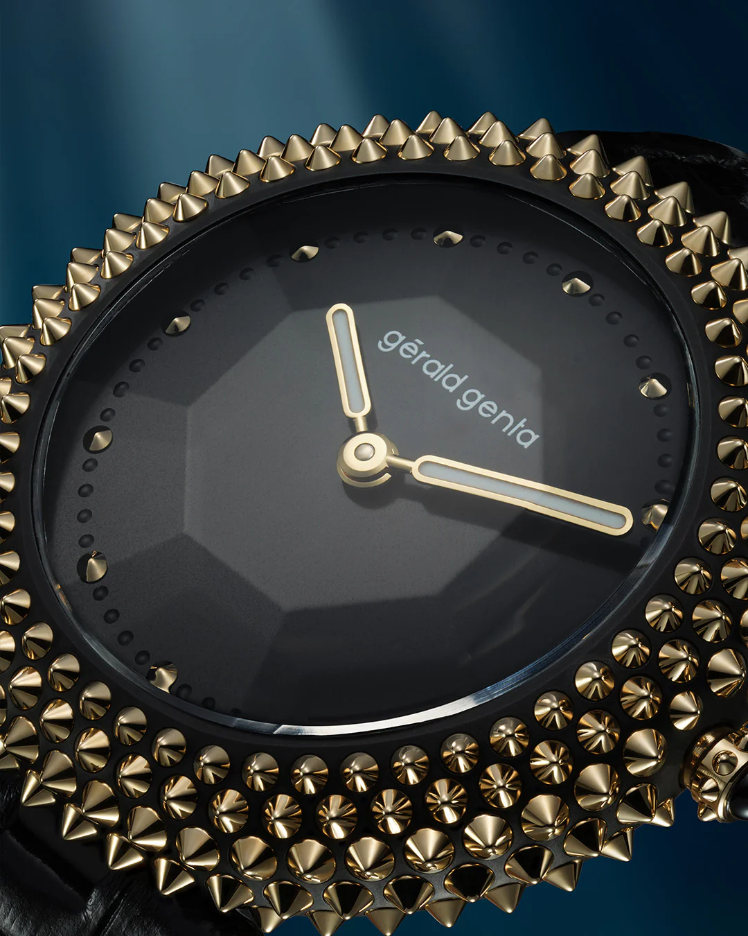 Gentissima Oursin 36 Black Titanium | 36mm, DLC coated grade 5 titanium and yellow gold, Women's Watch - Image 4